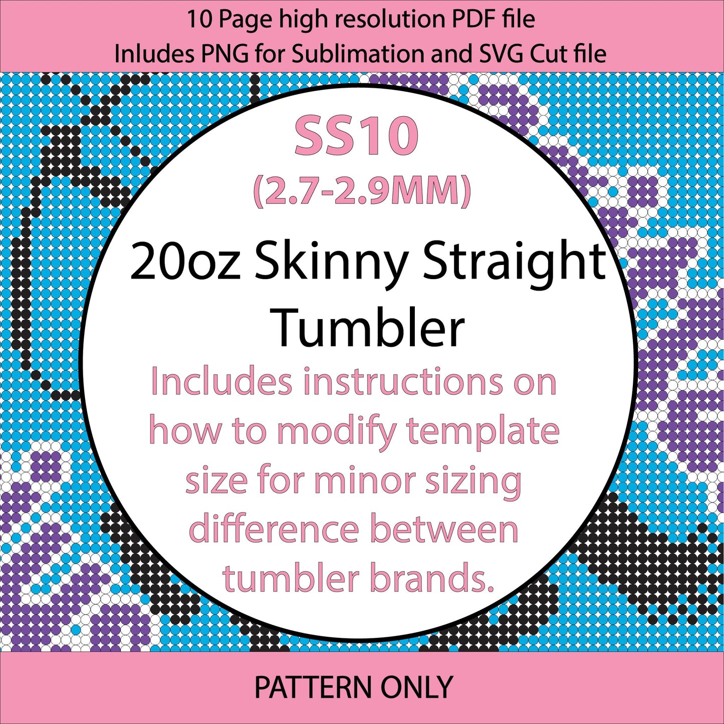 SS10 (2.7-2.9mm) Sagittarius bling tumbler,zodiac,constellation,bling pattern,bling tumbler graph,rhinestone tumbler, linear template, horoscope, astrology