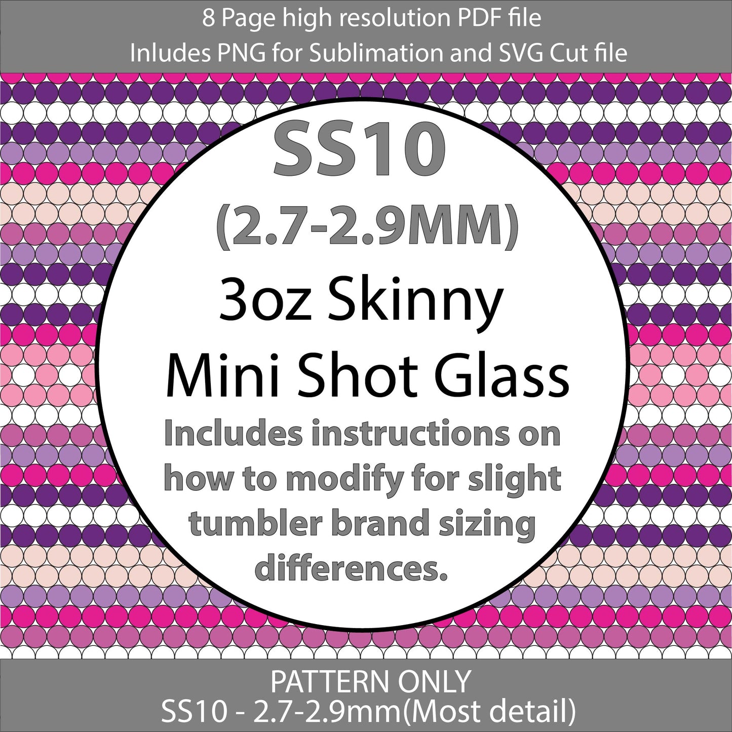 SS10 (2.7-2.9mm) 3oz Sweet Serape Mini Skinny Tumbler,rhintestone template,bling graph,tumbler wrap,bling sublimation,PNG,pdf,svg,diy