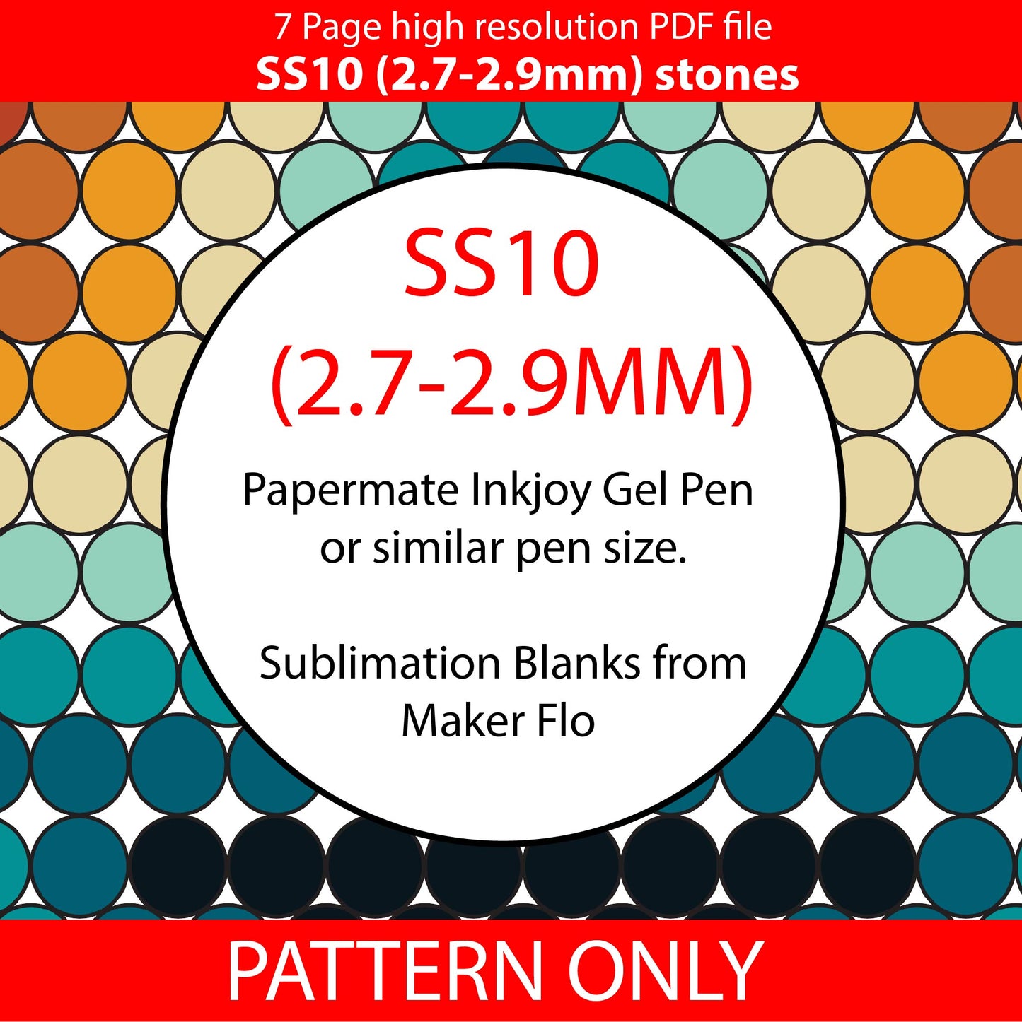 SS10 (2.7-2.9mm) Retro Graduated Stars bling pen template,rhinestone pen pattern,bling pattern,rhinestone template,diy,abstract pattern,linear honeycomb