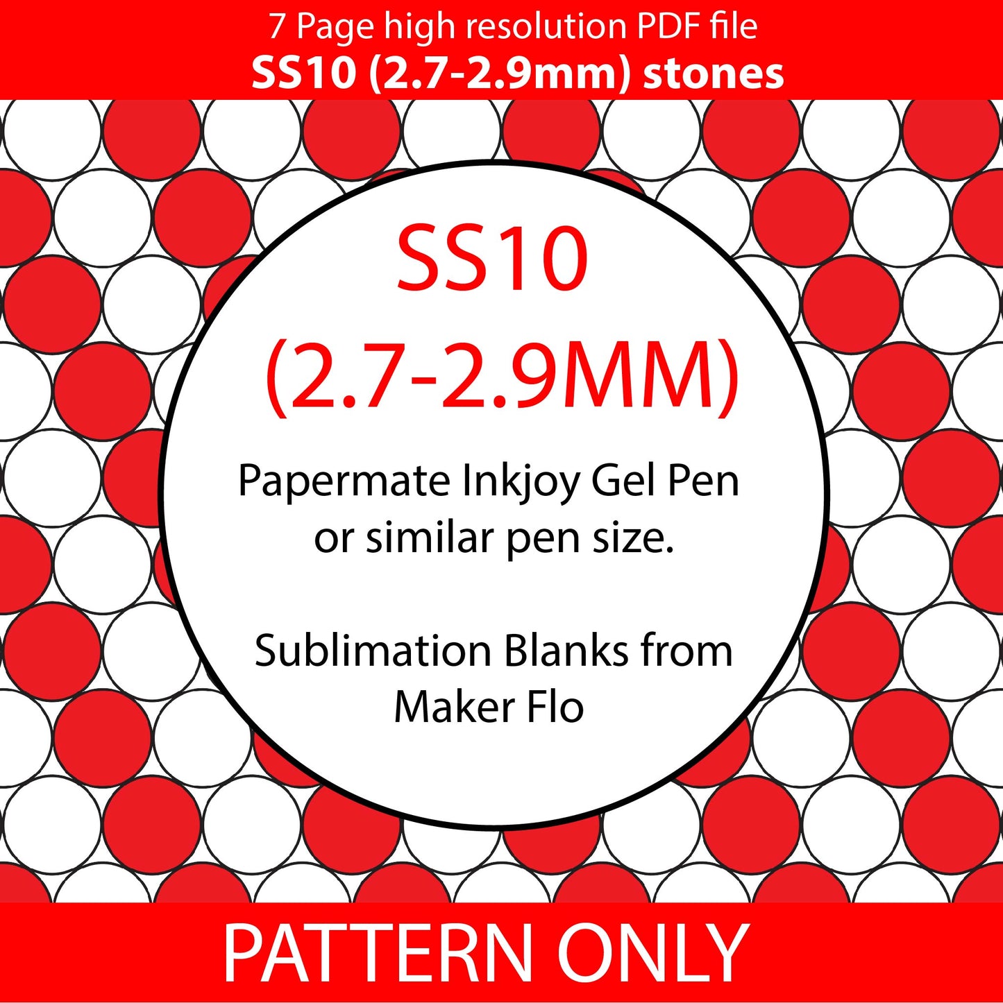 SS10 (2.7-2.9mm) Candy Cane Twist bling pen graph,bling template,rhinestone pattern,bling pen wrap,PDF,full color pattern,honeycomb,dotz,peppermint,spearmint