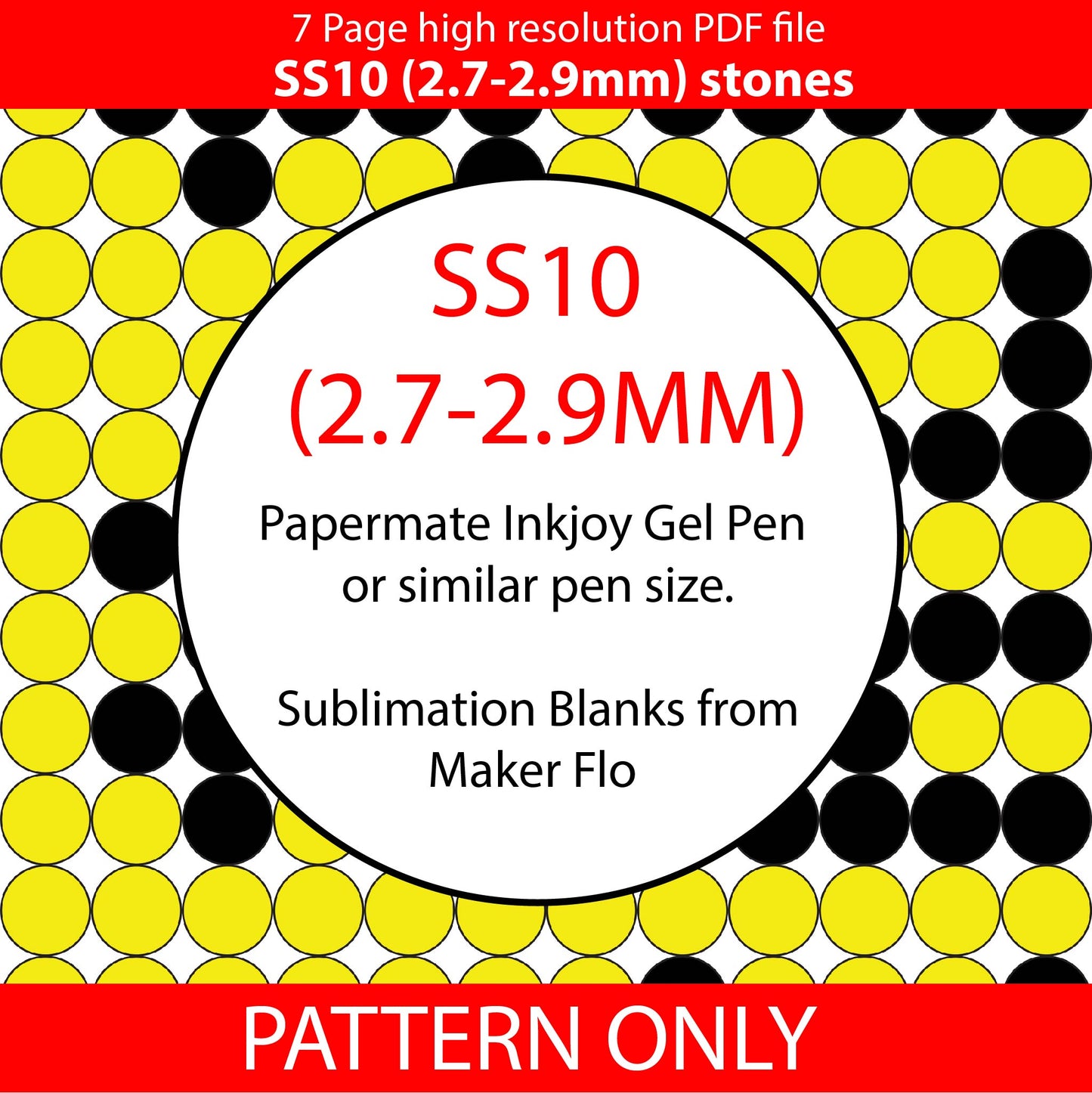 SS10 (2.7-2.9mm) Teacher Bling pen PATTERN,Rhinestone pen,Rhinestone pencil,Rhinestone tumbler,PDF,Full color,graph pattern, square stitch, teacher gift