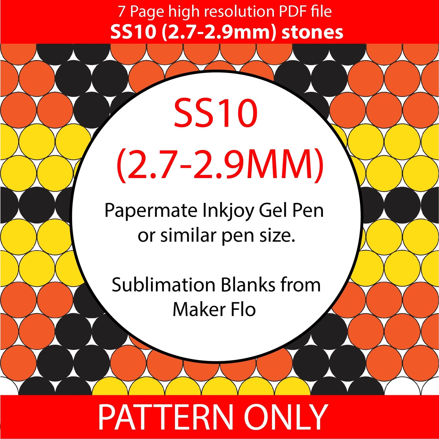 SS10 (2.7-2.9mm)  Candy Corn Diamonds bling pen,bling pen template,Rhinestone pen pattern,Graph template,Rhinestone template,diy,dotz,halloween,spooky diamonds, candy wraps