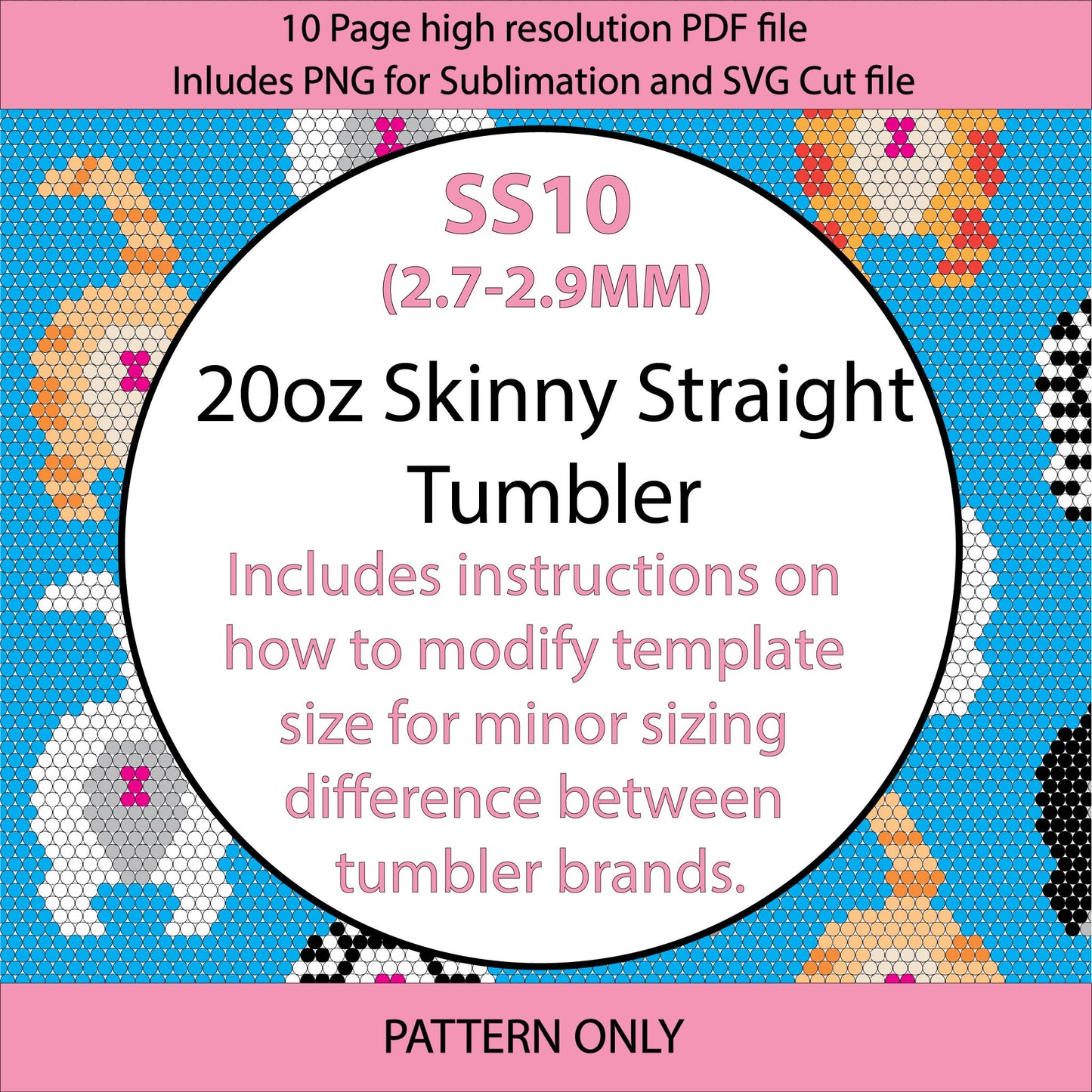 SS10 (2.7-2.9mm) Cat Butt Repeat bling tumbler,rhintestone template,bling graph,tumbler wrap,bling sublimation,PNG,pdf,svg,diy,cute fruit,kawaii avocado, kawaii cat (Copy)