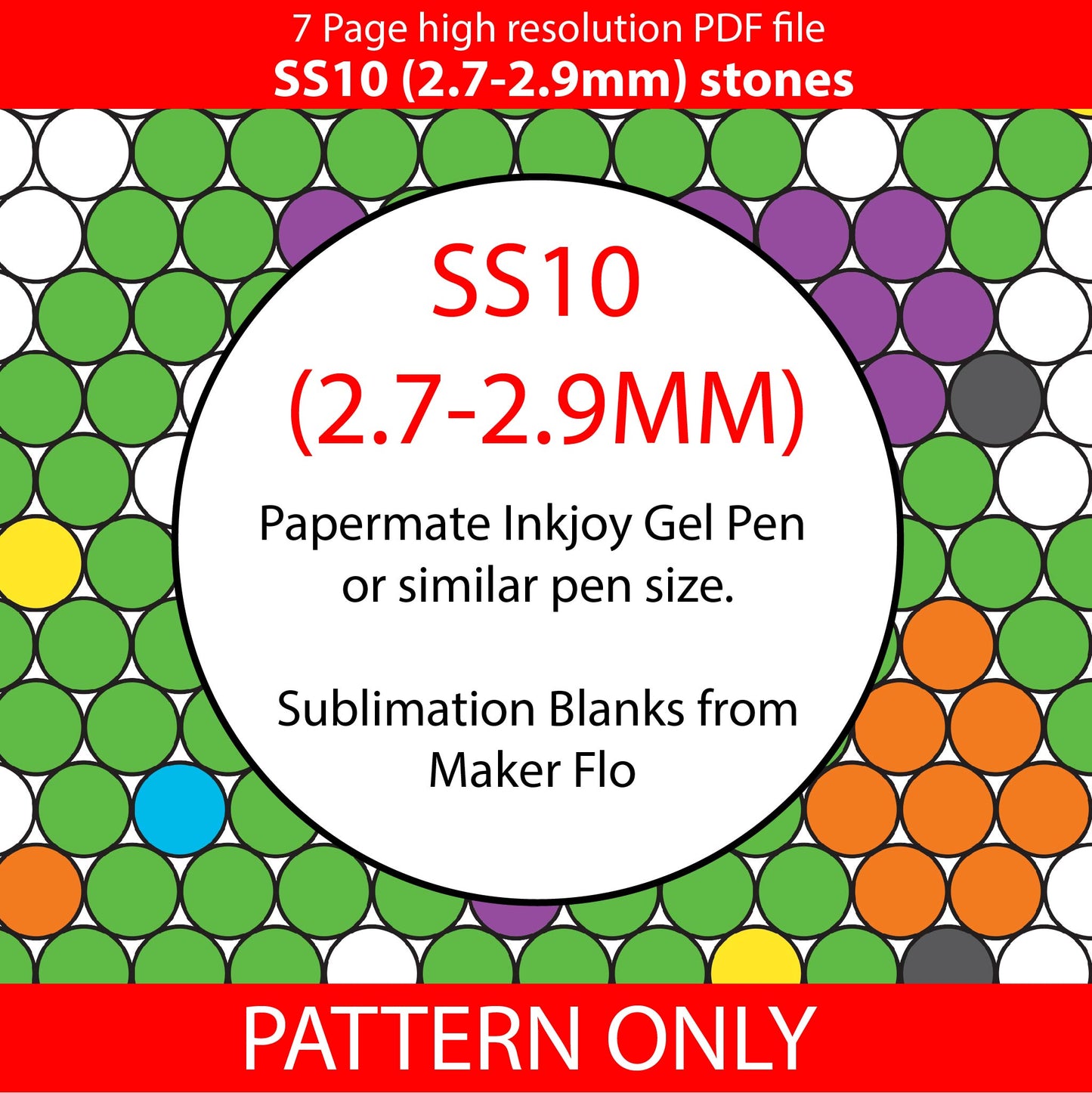 SS10 - 80's Neon Christmas Tree bling pen graph,bling template,rhinestone pattern,bling pen wrap,PDF,full color pattern,honeycomb,christmas,dotz