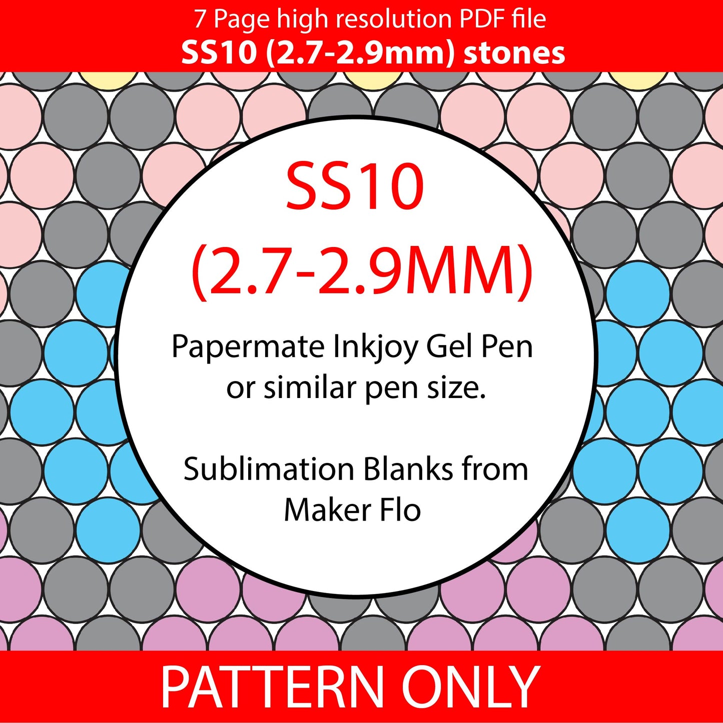 SS10 (2.7-2.9mm) Shiny Spring Argyle bling pen template,rhinestone pen pattern,bling pattern,rhinestone template,honeycomb,teacher gift,gifts for her