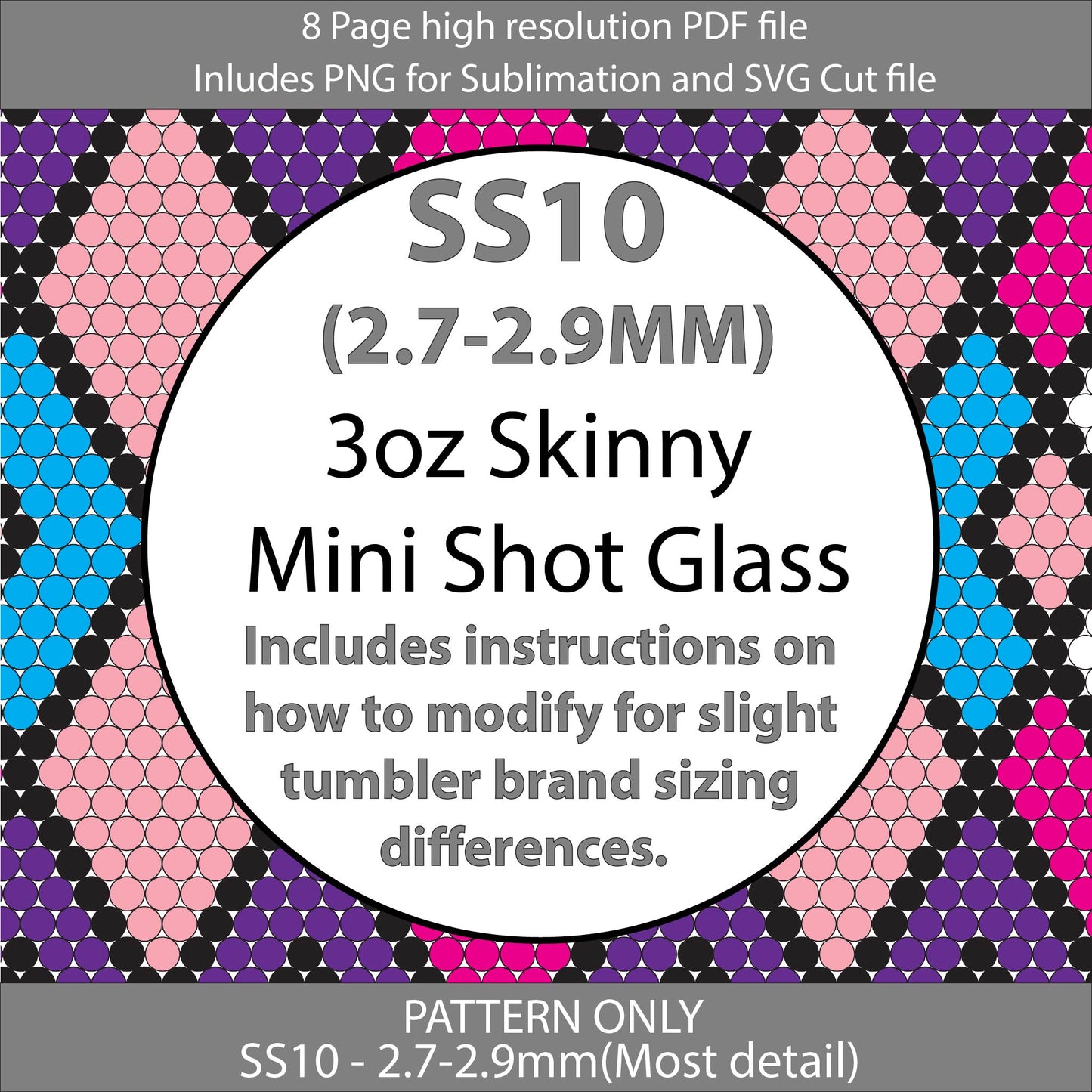 SS10 (2.7-2.9mm) 3oz Vintage Abstract Argyle Mini Skinny Tumbler,rhintestone template,bling graph,tumbler wrap,bling sublimation,PNG,pdf,svg,diy