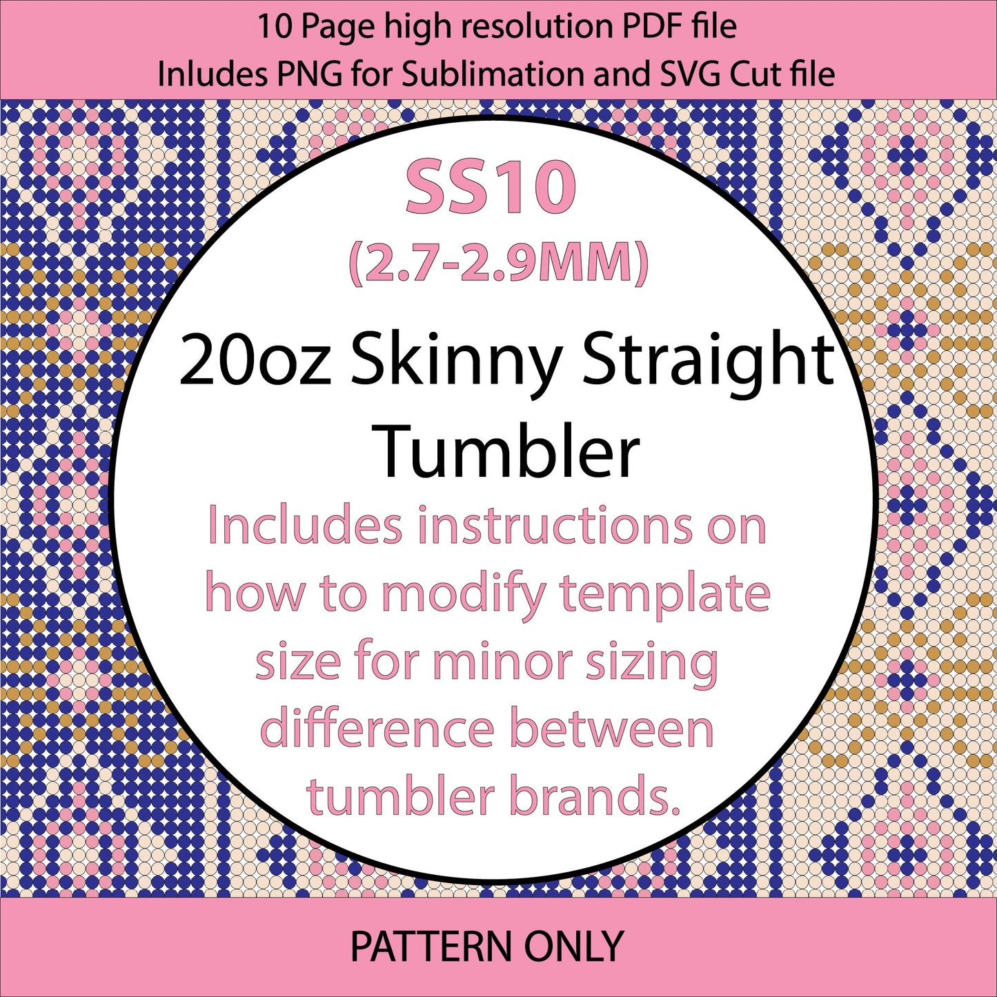 SS10 (2.7-2.9mm) Vintage Filigree bling tumbler,bling pattern,tumbler graph,rhinestone tumbler,linear template,dotz,valentines