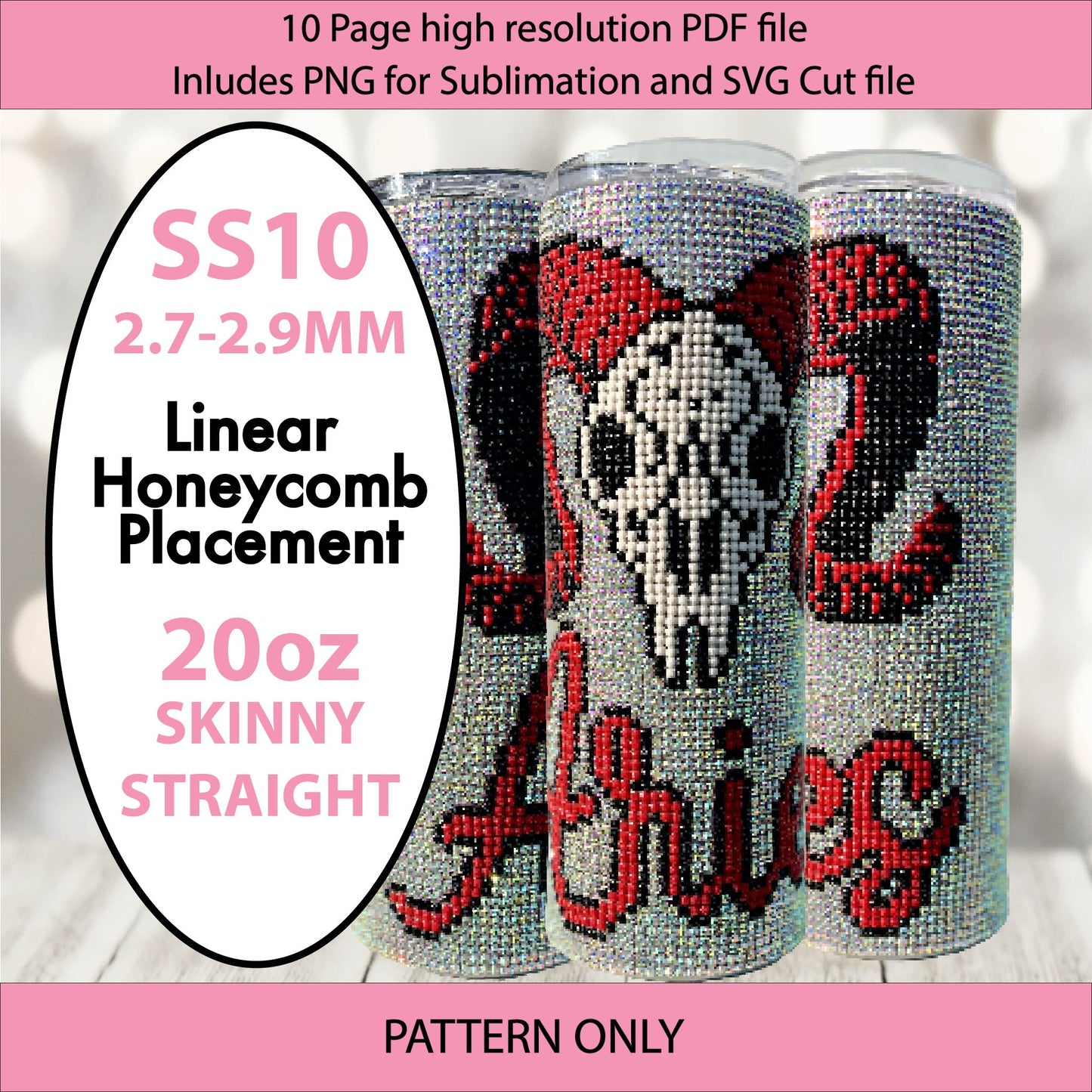 SS10 Aries bling tumbler,zodiac,constellation,bling pattern,bling tumbler graph,rhinestone tumbler, linear template, horoscope, astrology