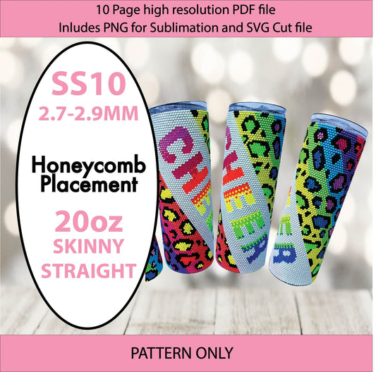 SS10 (2.7-2.9mm) Neon Leopard Print CHEER bling tumbler pattern,rhinestone tumblers,rhinestone patterns,bling patterns,diy,leopard bling,sublimation,png