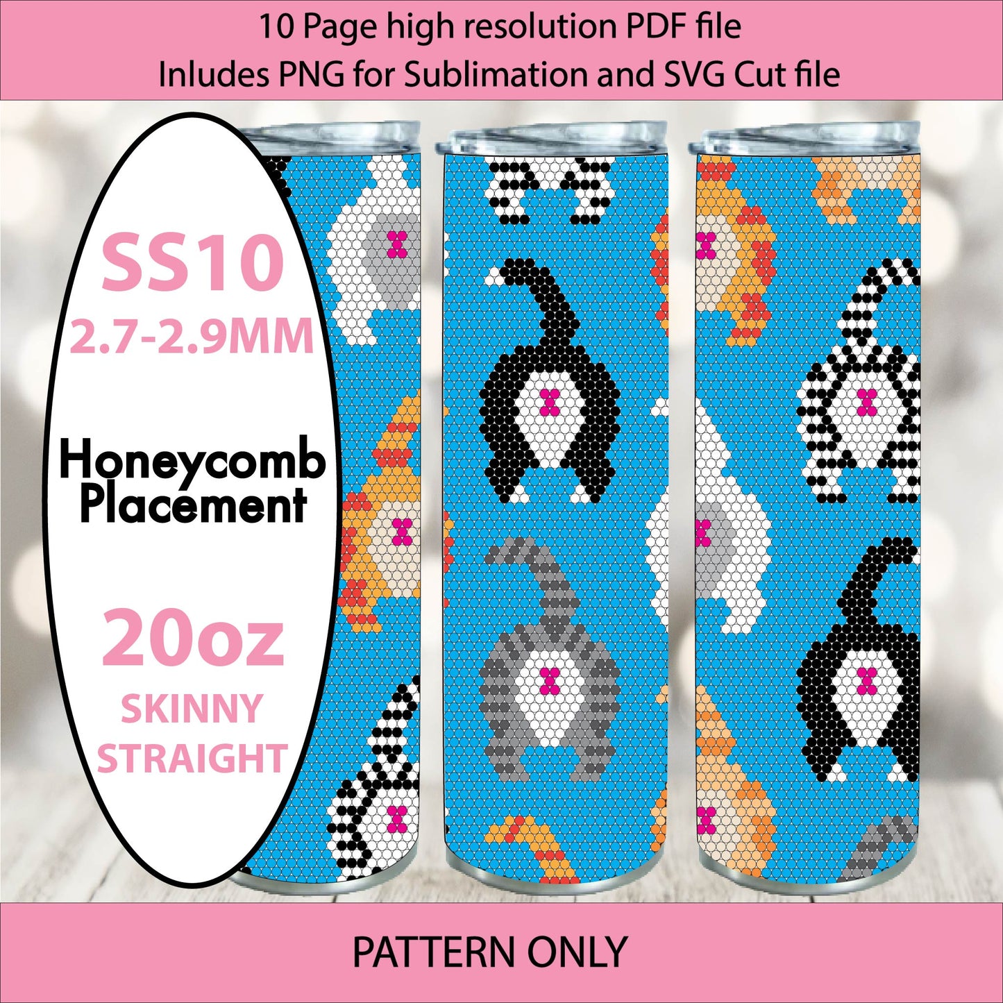 SS10 (2.7-2.9mm) Cat Butt Repeat bling tumbler,rhintestone template,bling graph,tumbler wrap,bling sublimation,PNG,pdf,svg,diy,cute fruit,kawaii avocado, kawaii cat (Copy)