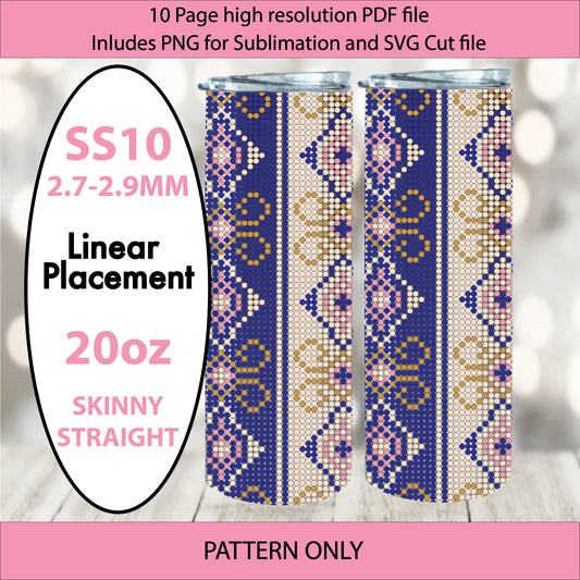 SS10 (2.7-2.9mm) Vintage Filigree bling tumbler,bling pattern,tumbler graph,rhinestone tumbler,linear template,dotz,valentines
