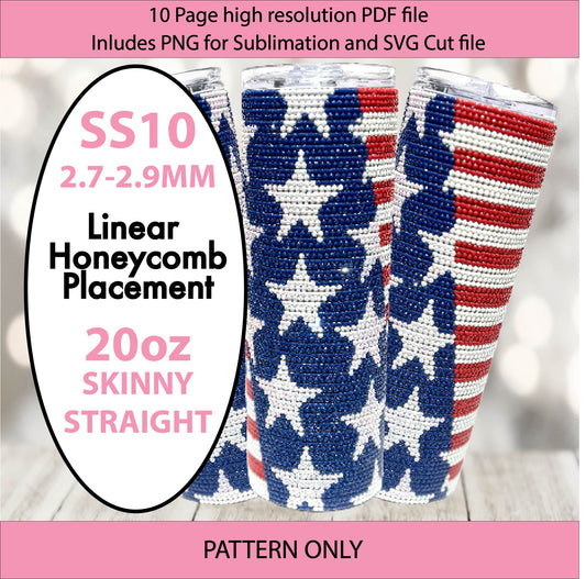 SS10 (2.7-2.9mm) Stars Stripes bling tumbler,rhintestone template,bling graph,tumbler wrap,bling sublimation,diy,patriotic,american flag,red white blue