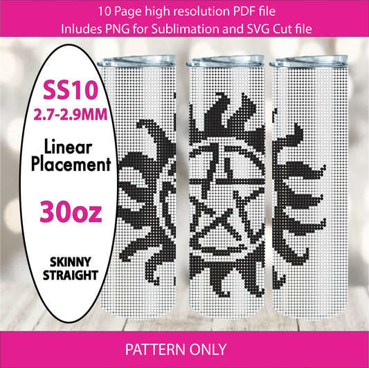 SS10 30OZ Supernatural Fireburst Bling Tumbler,Bling graph,linear placement,sublimation,gifts for her,DIY,demon hunting, paranormal television shows