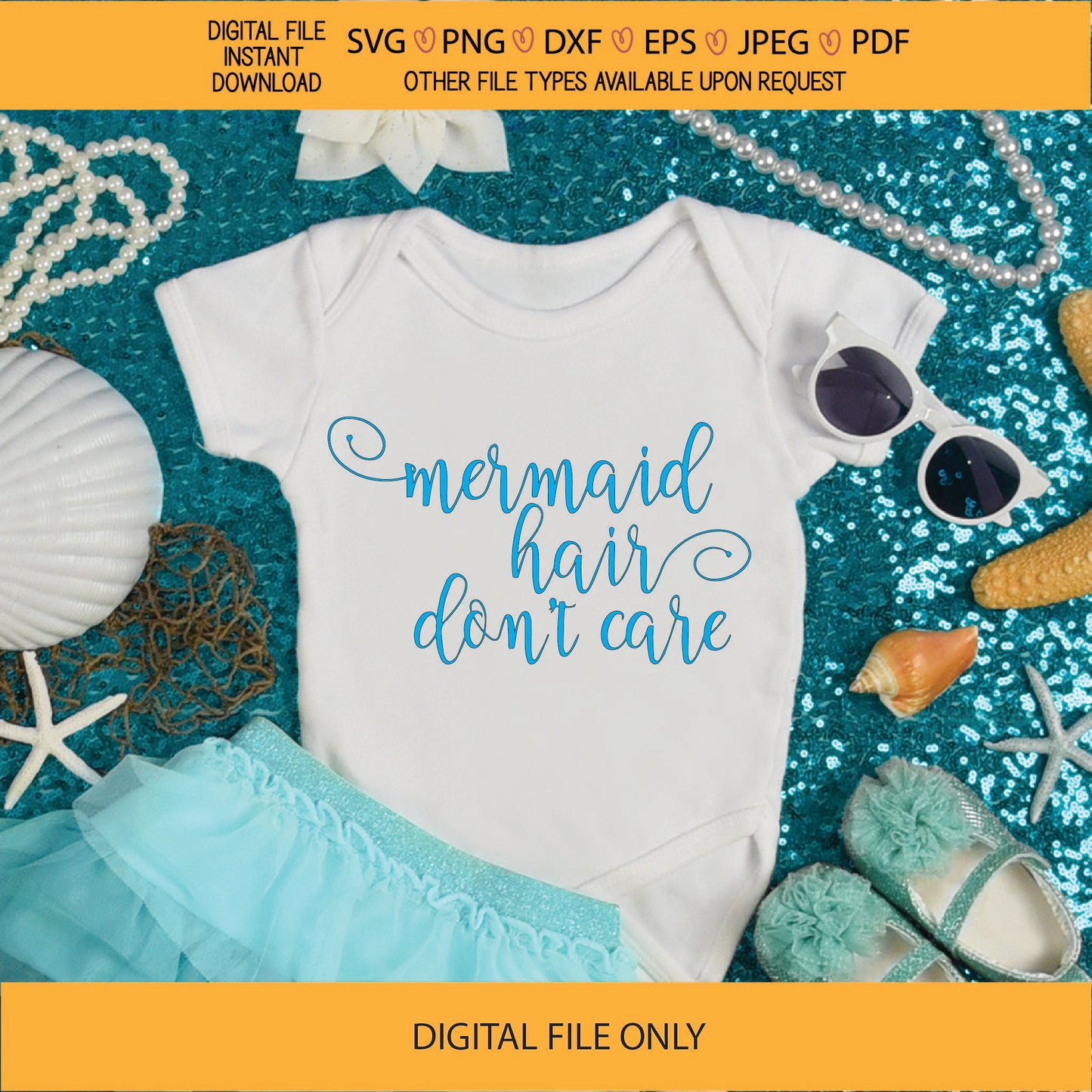 Mermaid hair don't care, epoxy tumblers,Scale tumbler  ,decals, vinyl, shells, waves, ocean,SVG, PNG ,jpeg ,eps ,dxf ,Cricut, silhouette