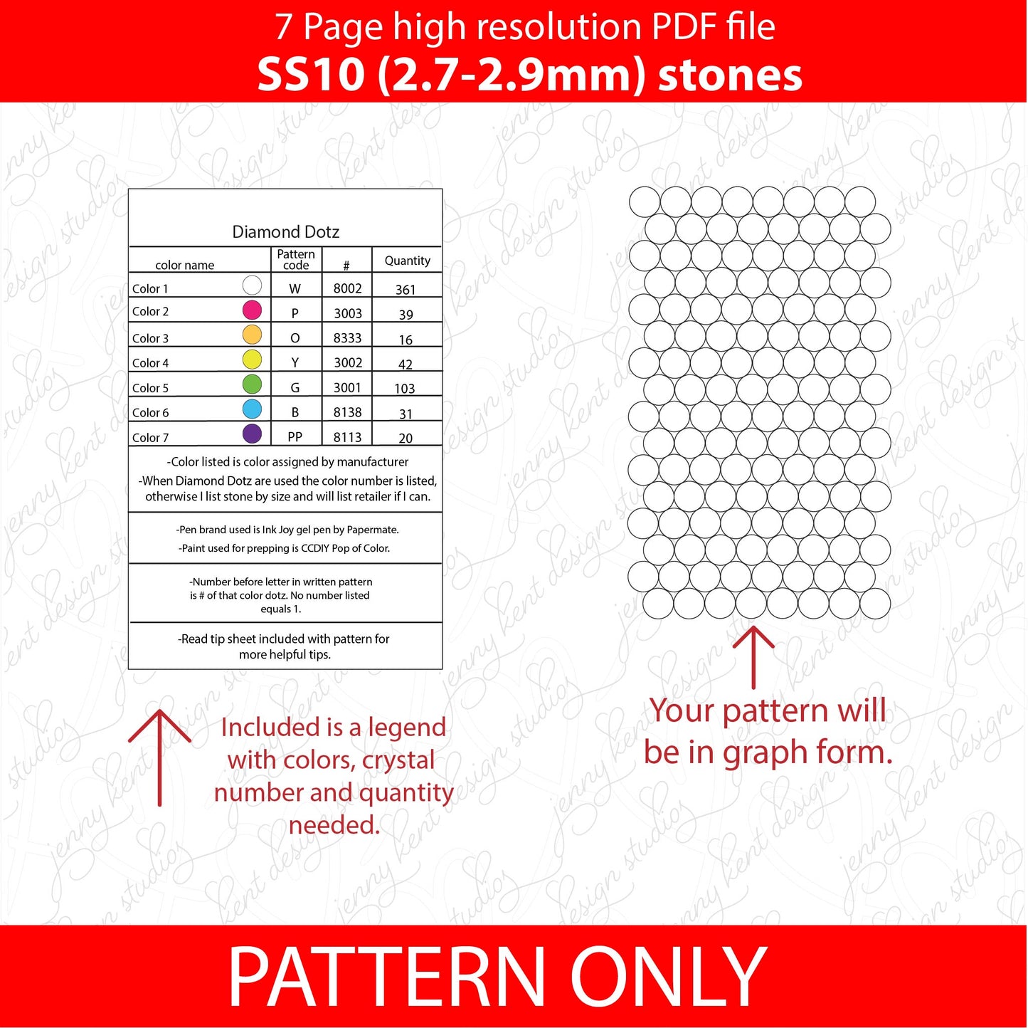 SS10 (2.7-2.9mm) I Love Candy Corn bling pen,bling pen template,Rhinestone pen pattern,Graph template,Rhinestone template,diy,dotz,halloween,spooky diamonds