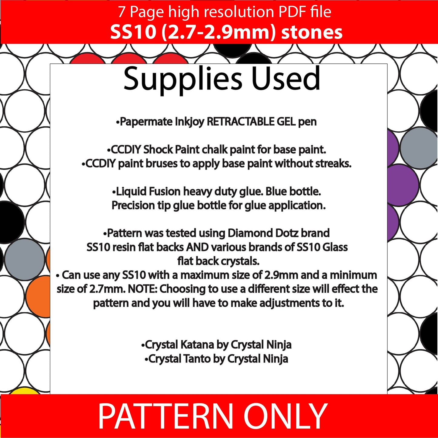 SS10 (2.7-2.9mm) Christmas tree Lights bling pen graph,bling template,rhinestone pattern,bling pen wrap,PDF,full color pattern,honeycomb,christmas,diy
