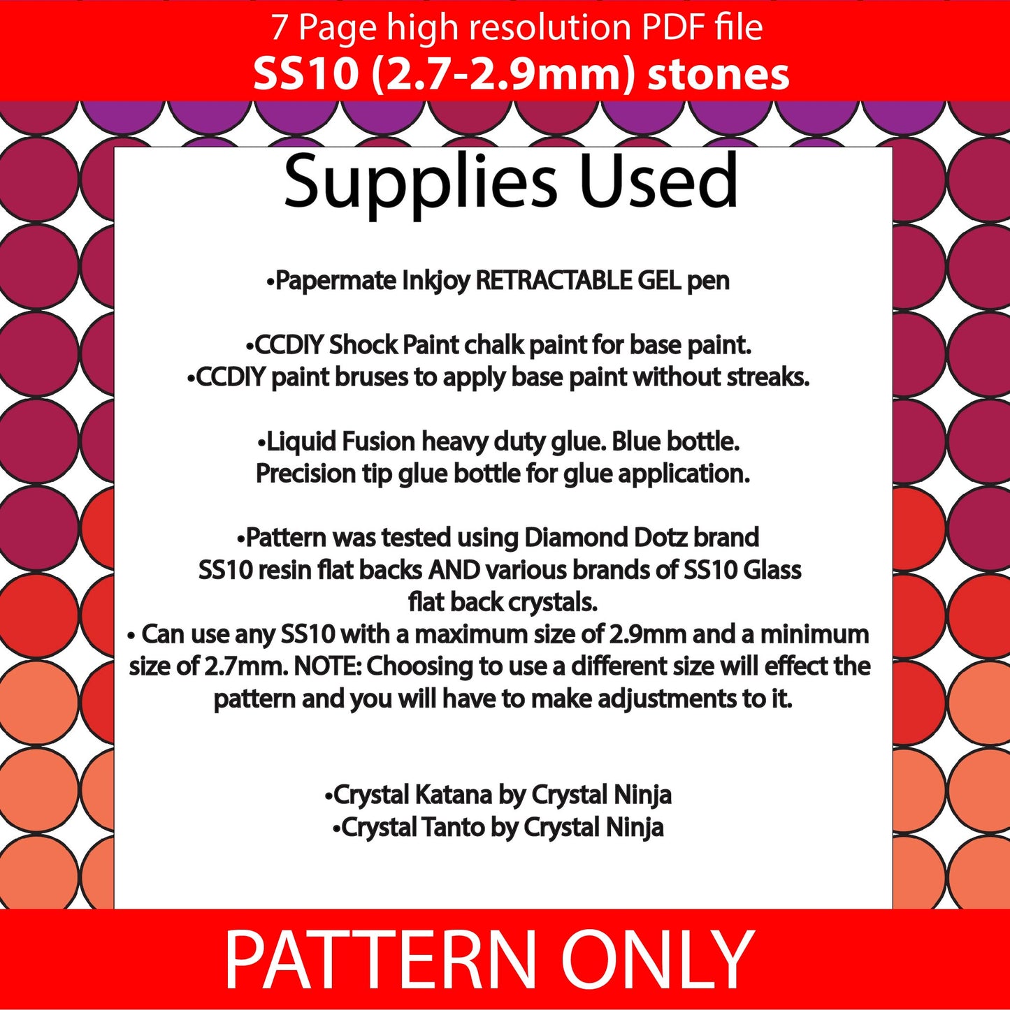 SS10 (2.7-2.9mm)Mountain Sunset Abstract bling pen,bling pen template,rhinestone pen pattern,rainbow neon bling pattern,rhinestone template,diy,dotz,ombre
