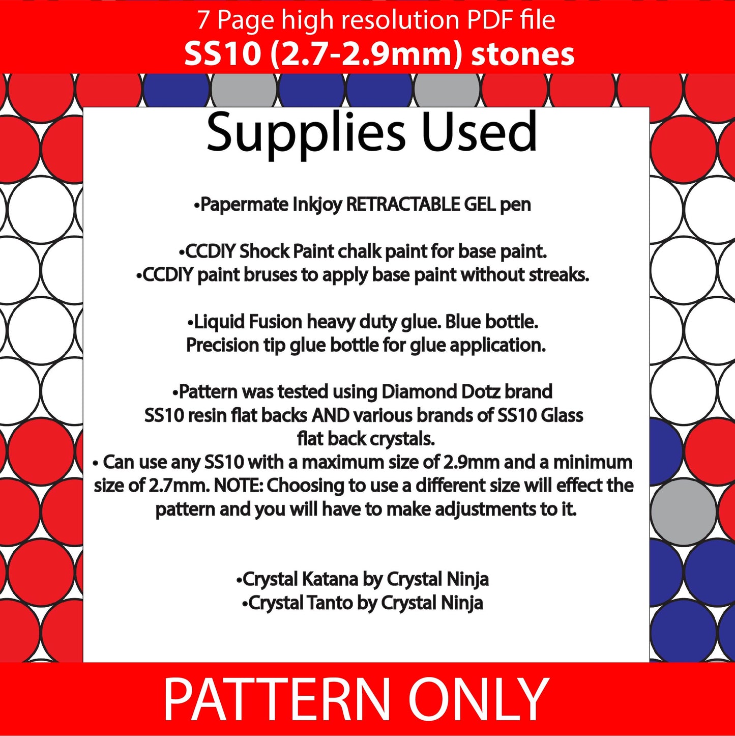SS10 (2.7-2.9mm) Stars N Stripes Bling Pen,papermate inkjoy bling template,stainless pen blank templates, rhinestone template,american flag,diy,anthem