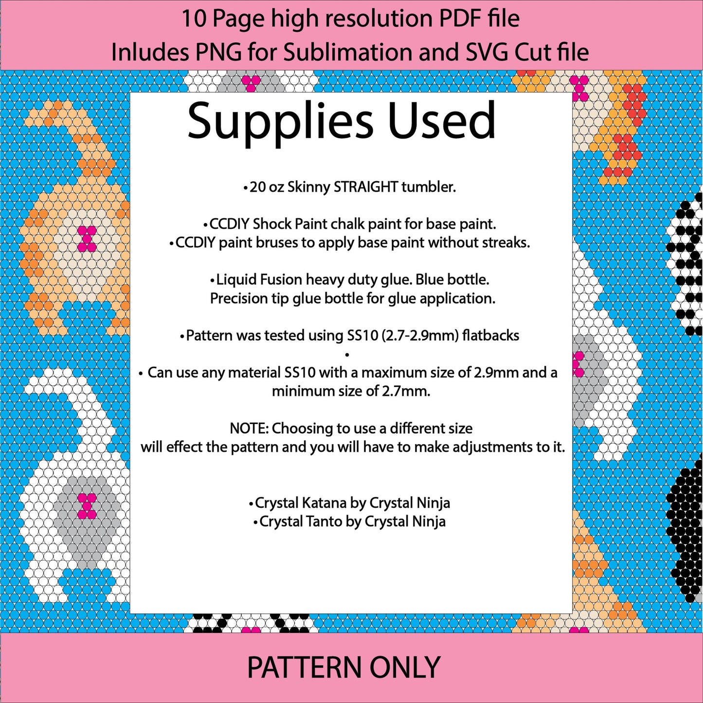 SS10 (2.7-2.9mm) Cat Butt Repeat bling tumbler,rhintestone template,bling graph,tumbler wrap,bling sublimation,PNG,pdf,svg,diy,cute fruit,kawaii avocado, kawaii cat (Copy)