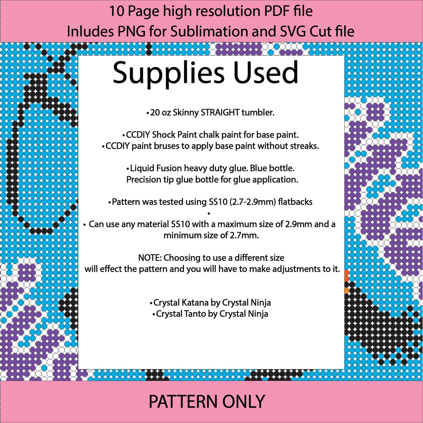 SS10 (2.7-2.9mm) Sagittarius bling tumbler,zodiac,constellation,bling pattern,bling tumbler graph,rhinestone tumbler, linear template, horoscope, astrology