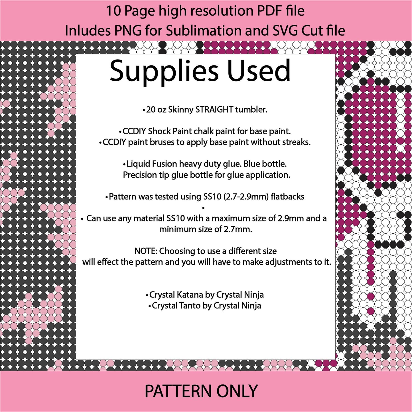 SS10 (2.7-2.9mm) Skulls N Boltz bling tumbler,rhintestone template,bling graph,tumbler wrap,bling sublimation,Halloween,spooky season,Bedazzled template