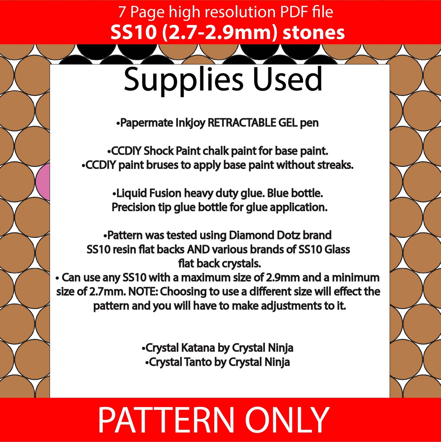 SS10 (2.7-2.9mm) Gingerbread Man bling pen graph,bling template,rhinestone pattern,bling pen wrap,PDF,full color pattern,honeycomb,christmas,dotz,diy,Cookies