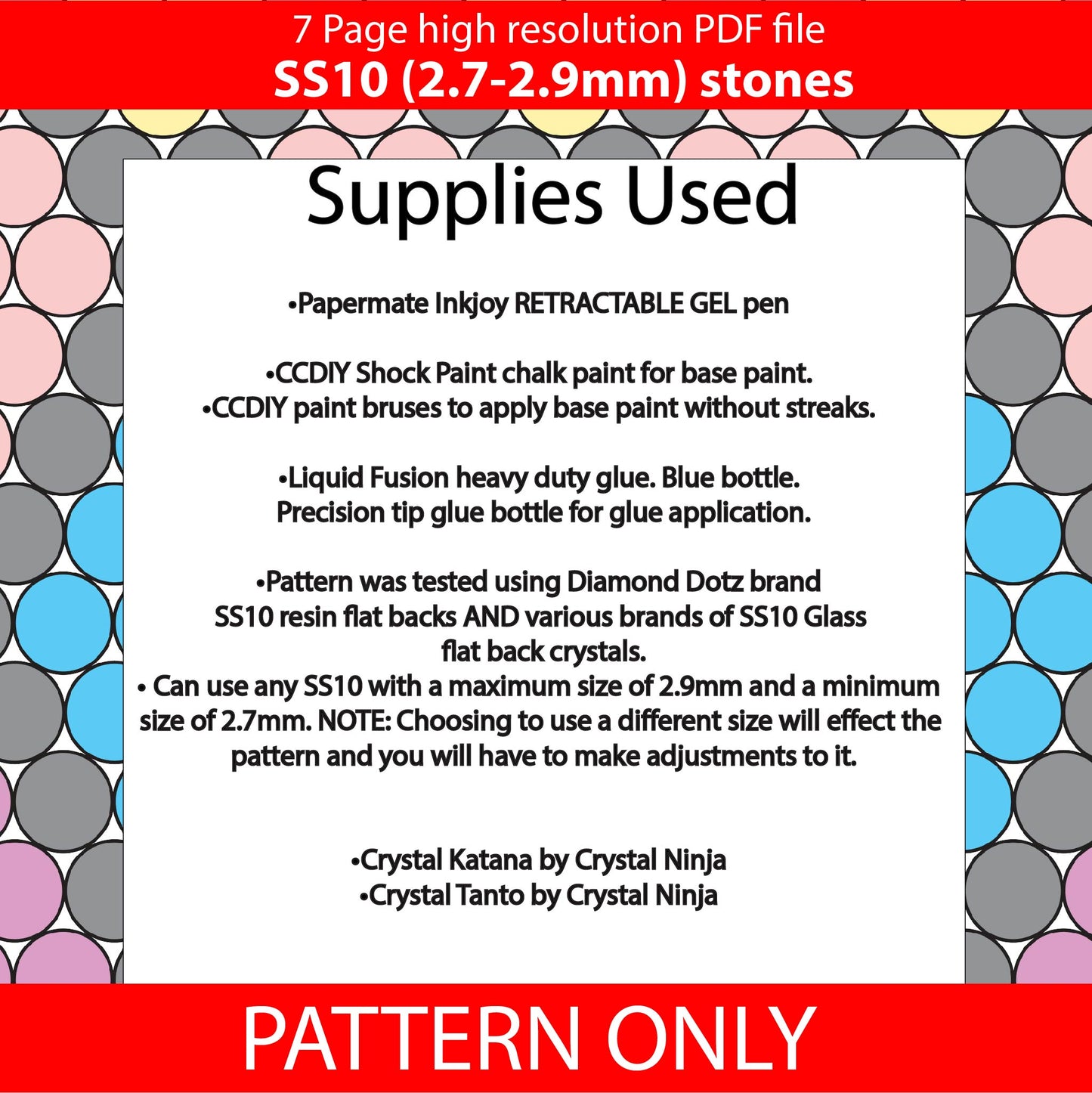 SS10 (2.7-2.9mm) Shiny Spring Argyle bling pen template,rhinestone pen pattern,bling pattern,rhinestone template,honeycomb,teacher gift,gifts for her