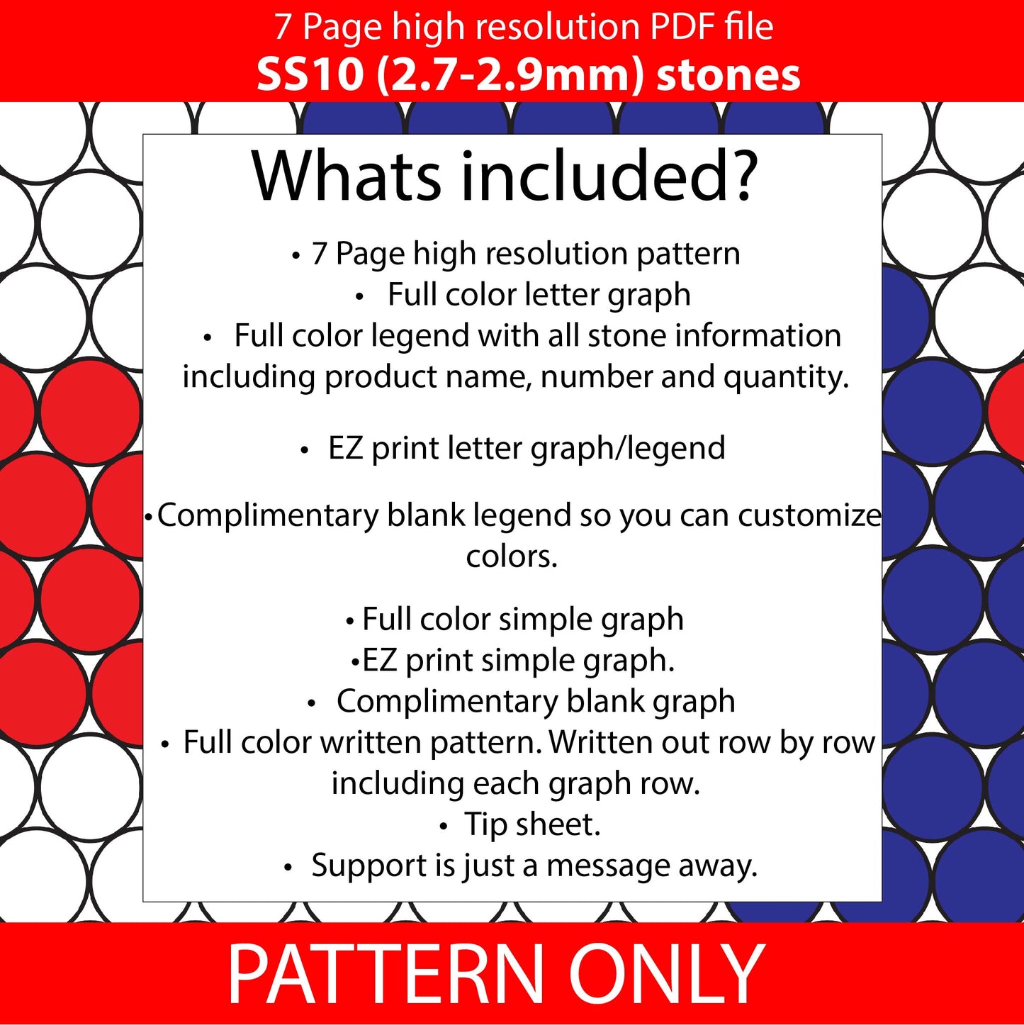 SS10 (2.7-2.9mm) Red White & Blue Bling Pen,papermate inkjoy bling template,stainless pen blank templates, rhinestone template,american flag,diy,anthem
