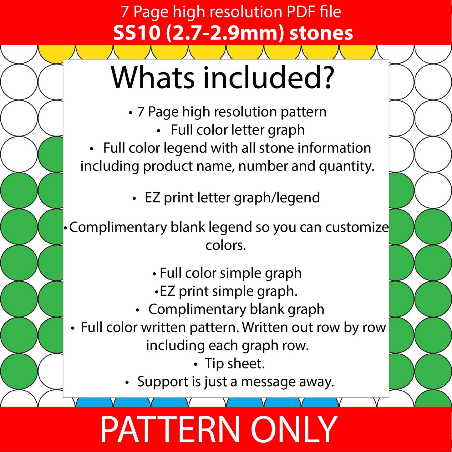SS10 (2.7-2.9mm) White Rainbow Hearts bling pen,bling pen template,Rhinestone pen pattern,Graph template,Rhinestone template,diy,dotz, heart bling pen, bling pen wraps, pen sublimation wraps, bright white hearts