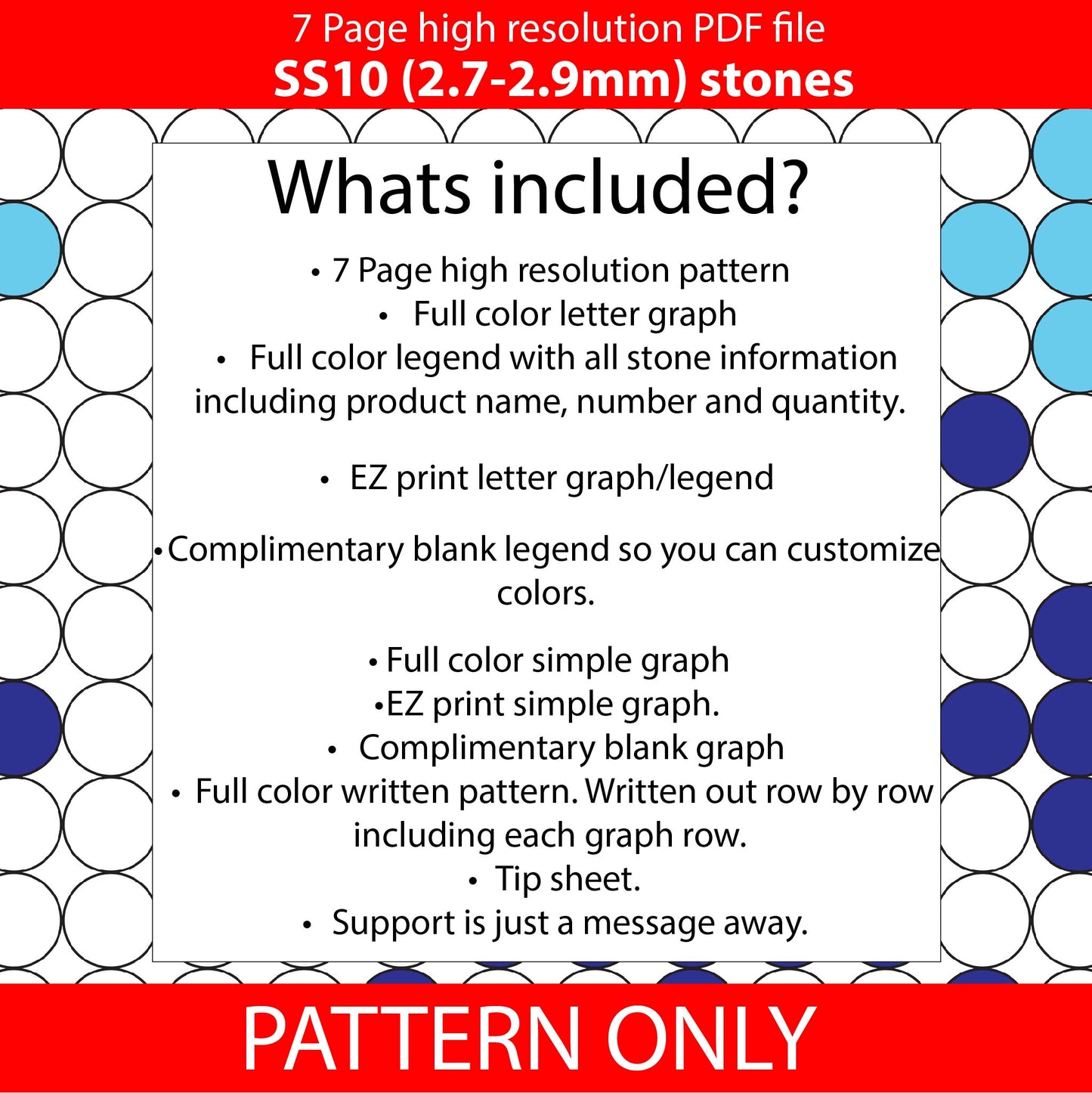 SS10 (2.7-2.9mm) Snowflake Serape bling pen graph,bling template,rhinestone pattern,bling pen wrap,PDF,full color pattern,linear,christmas,dotz,diy,winter