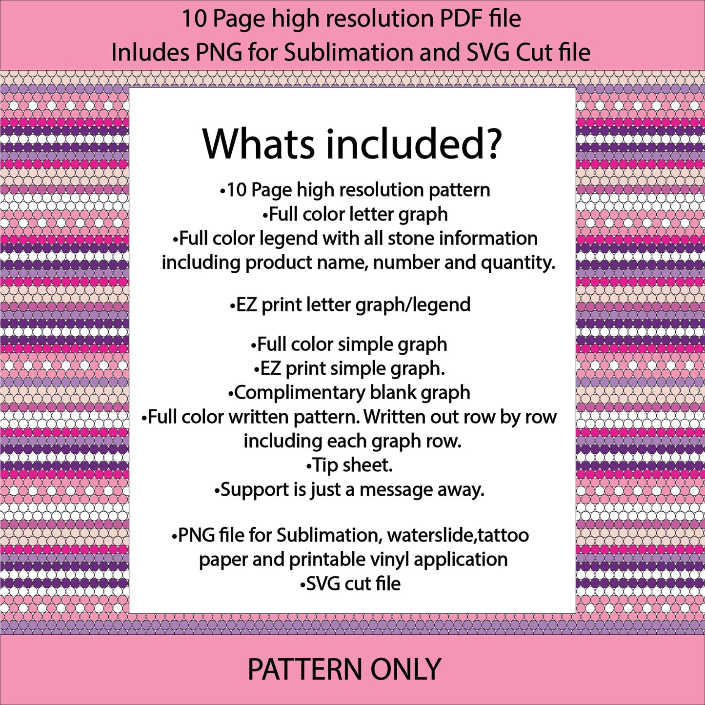 SS10 (2.7-2.9mm) Sweet Serape bling tumbler,bling pattern,tumbler graph,rhinestone tumbler,honeycomb template,dotz,valentines,pink serape,heart template