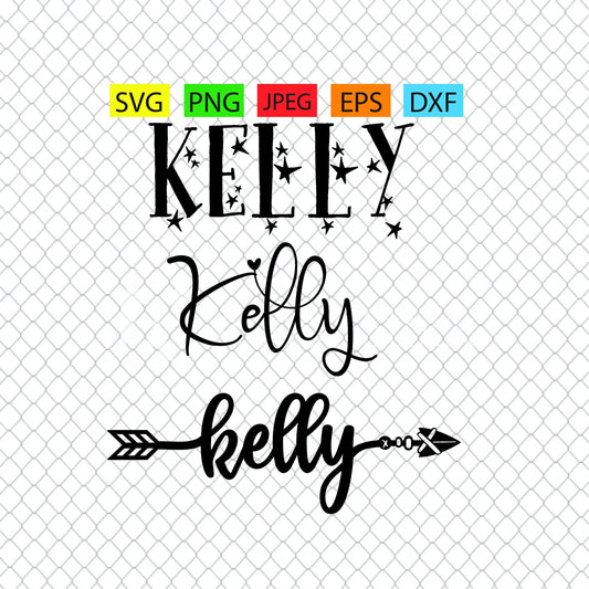 Kelly, 3 pack of assorted designs version 1, svg,png,jpeg,eps,dxf, Cricut, silhouette, vinyl decals,tshirts,epoxy tumblers, script,tshirt