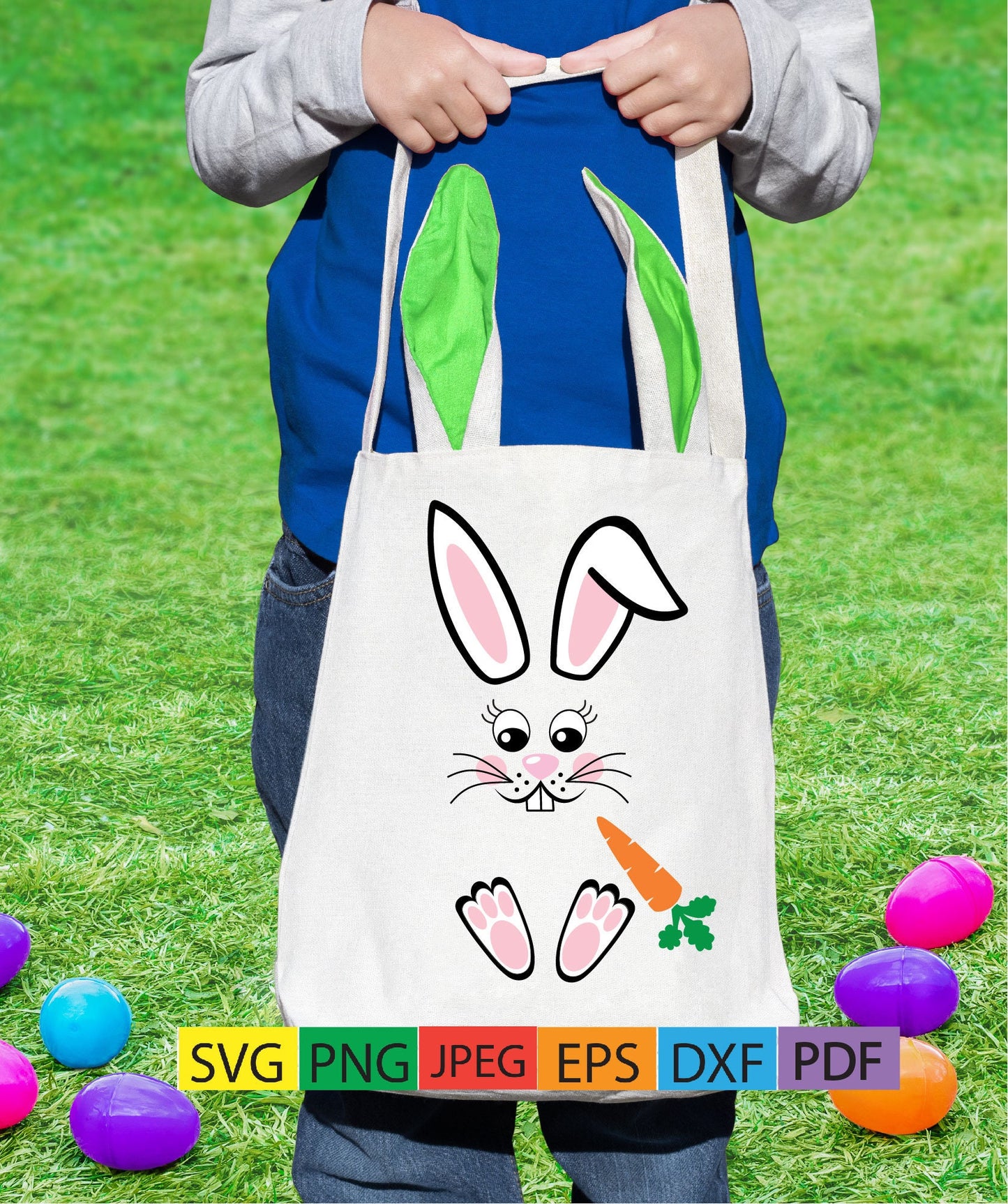 Easter bunny face,ears,feet,rabbit,holiday,basket,easter basket,cute,pink,carrot,decal,vinyl,cricut,silhouette,svg,png,eps,dxf,jpg,pdf,print