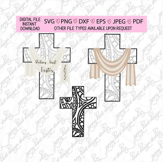 Babies first easter fabric draped mandala cross,lamb of god,Easter,religious,christian,catholic,svg,png,pdf,dxf,eps,jpeg,cricut,cut file,diy