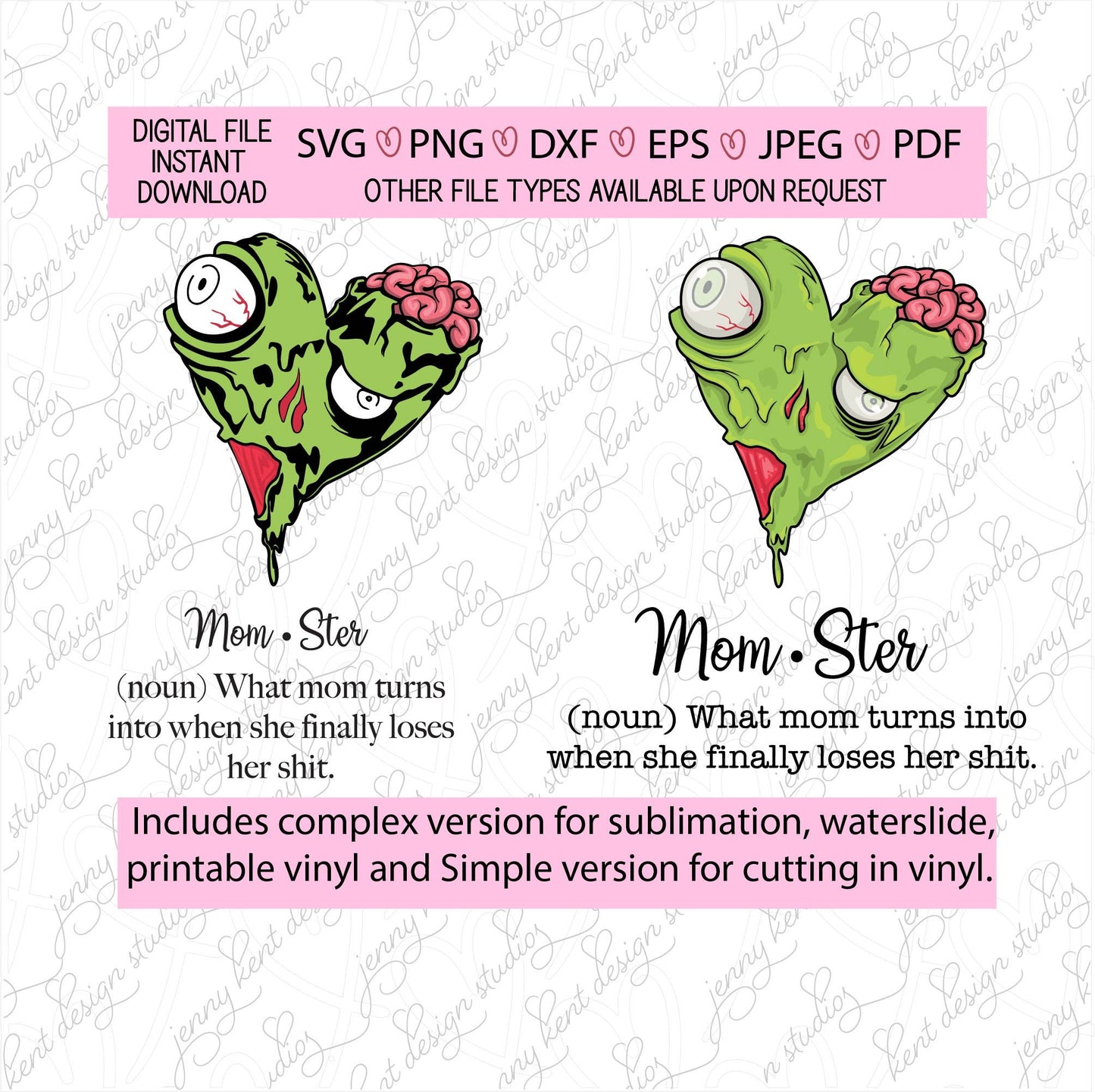 Momster,mom,boy mom,girl mom,sarcasm,mom of the year,zombie,morbid,svg,png,dxf,eps,jpeg,pdf,cutfile,sublimation,waterslide,cricut,silhouette