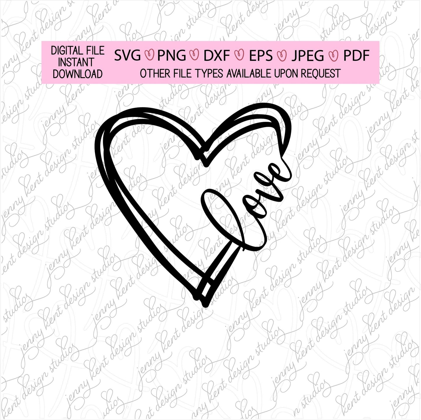 Hand drawn heart love ,happy valentines day,xoxo,sarcasm,vday,hearts,pink,decal,vinyl,cricut,silhouette,svg,png,eps,dxf,jpg,pdf,love,diy