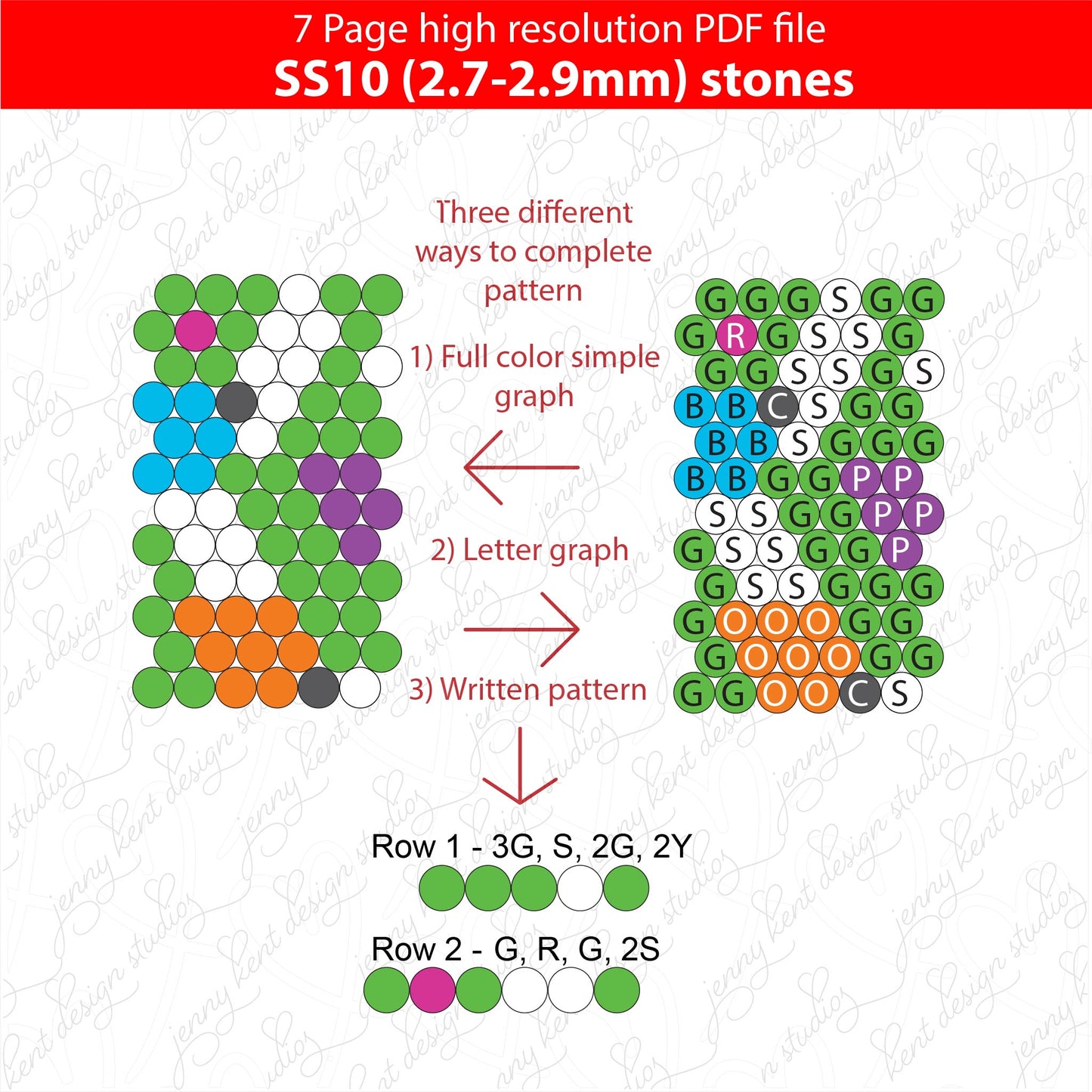 SS10 - 80's Neon Christmas Tree bling pen graph,bling template,rhinestone pattern,bling pen wrap,PDF,full color pattern,honeycomb,christmas,dotz
