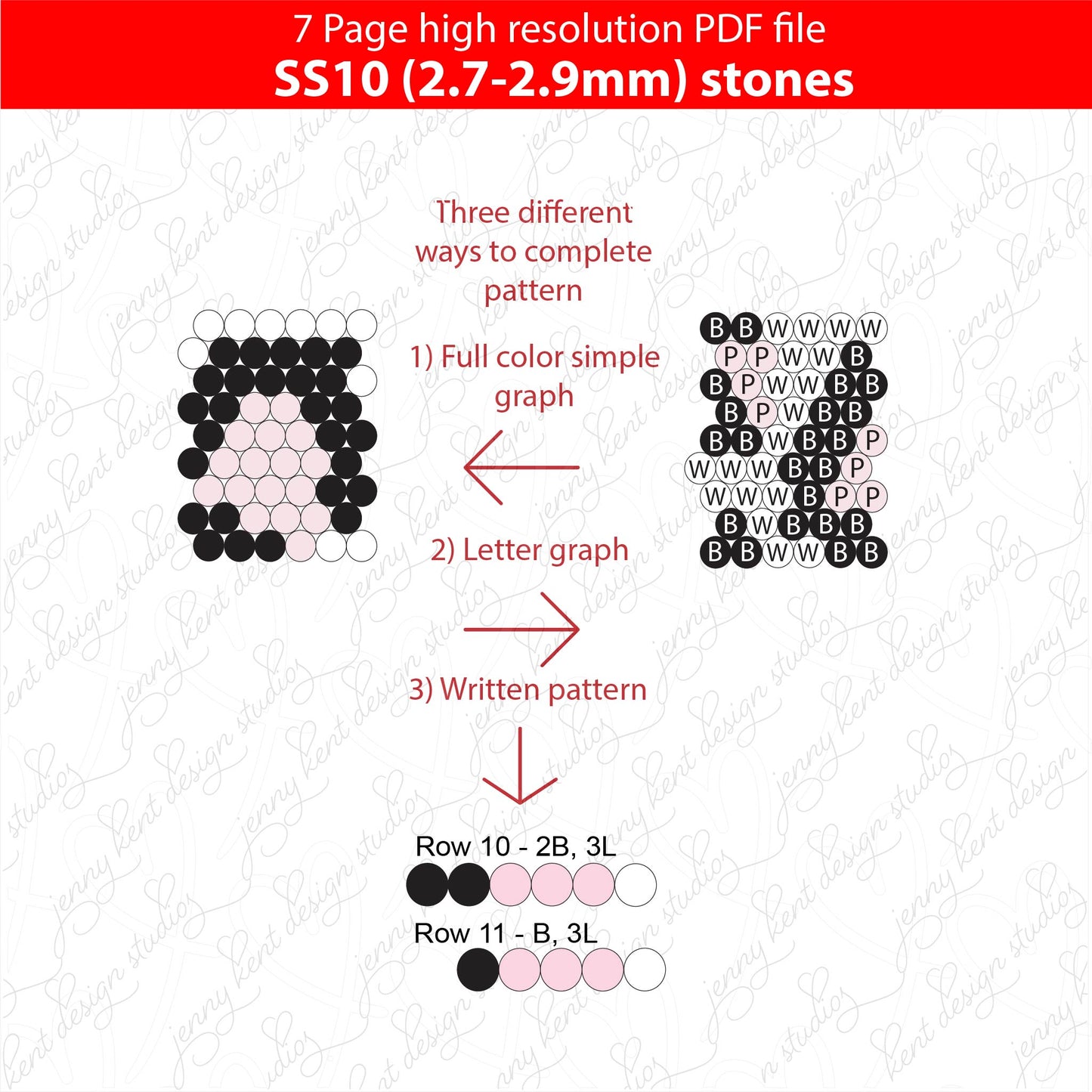 Ss10 (2.7-2.9mm) Pink Leopard Ombre bling pen template,rhinestone pen pattern, bling pattern,rhinestone template,diy,dotz,animal print tempate,leopard print