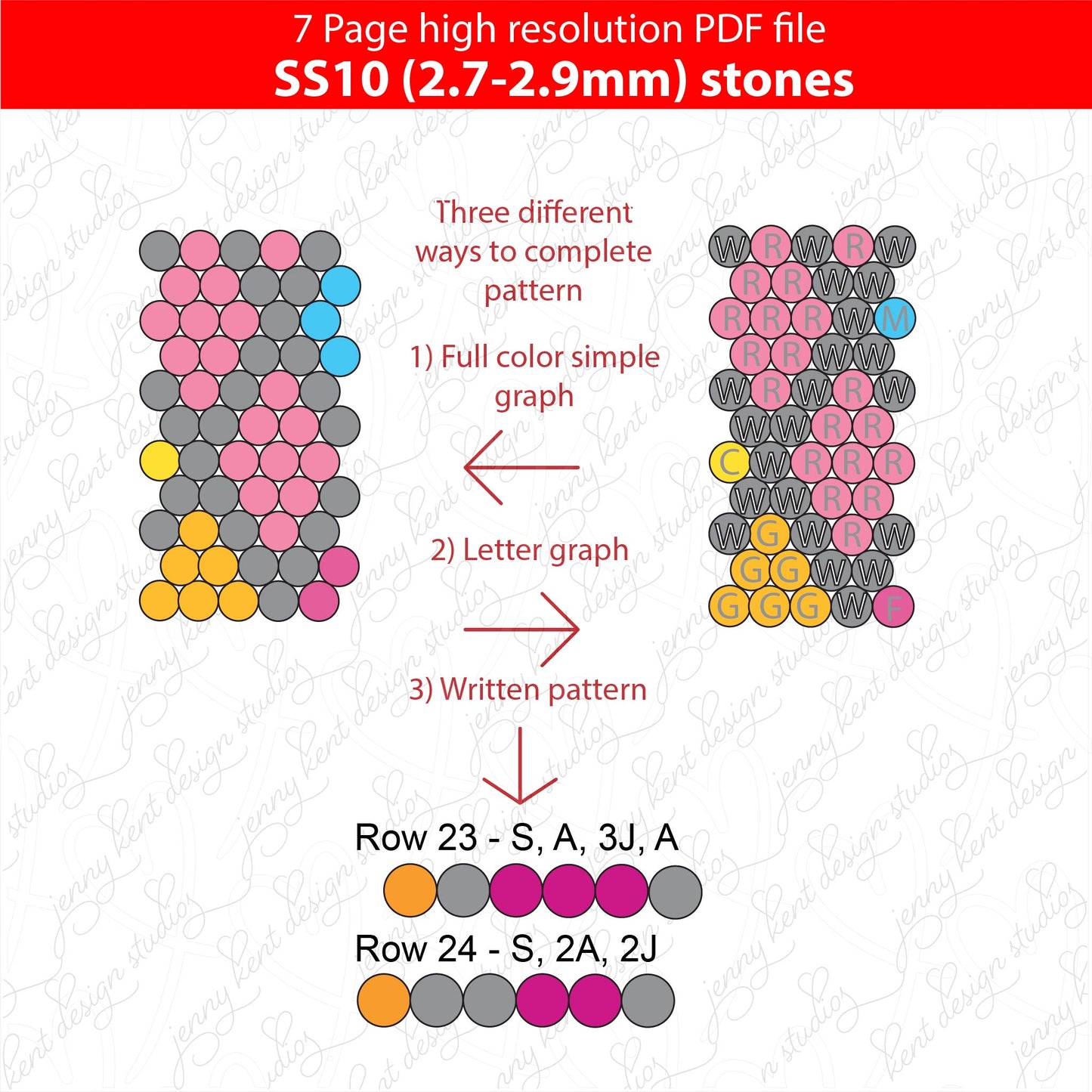 SS10 (2.7-2.9mm) Luminous Spring Argyle Ombre bling pen template,rhinestone pen pattern,bling pattern,rhinestone template,diy,honeycomb,shiny diamonds