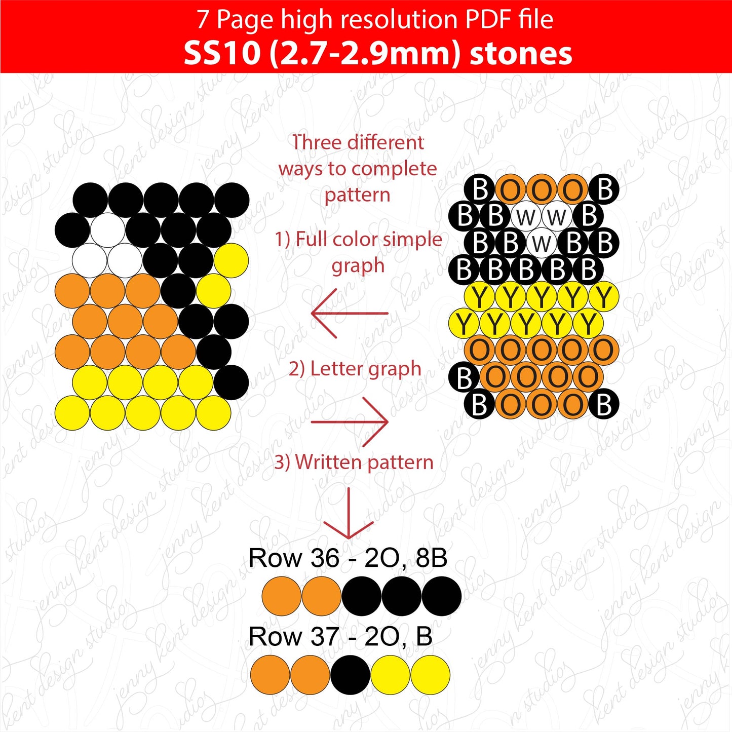 SS10 (2.7-2.9mm) I Love Candy Corn bling pen,bling pen template,Rhinestone pen pattern,Graph template,Rhinestone template,diy,dotz,halloween,spooky diamonds