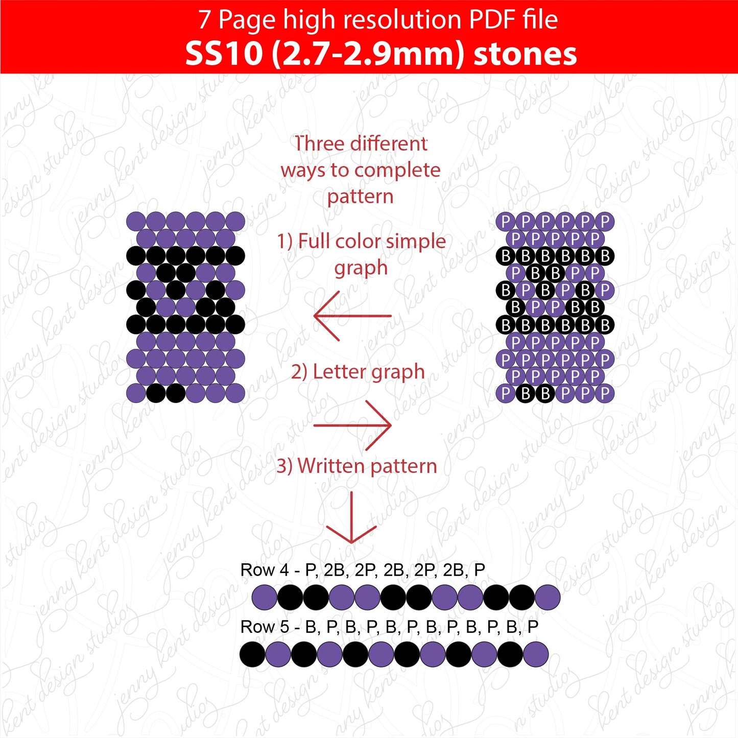 SS10 (2.7-2.9mm) Purple Crayon bling pen template,rhinestone pen pattern,rhinestone template,diy,dotz