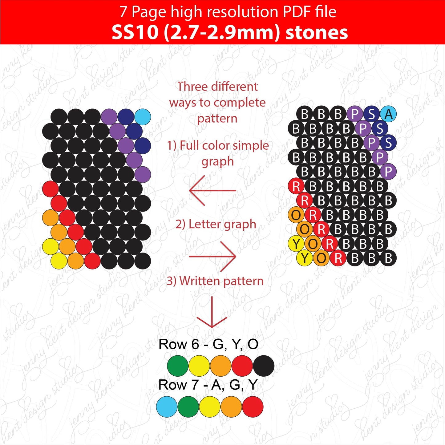 SS10 (2.7-2.9mm) Black Rainbow Twist bling pen,bling pen template,Rhinestone pen pattern,Graph template,Rhinestone template,diy,dotz,nightime hearts, heart bling pen, bling pen wraps, pen sublimation wraps