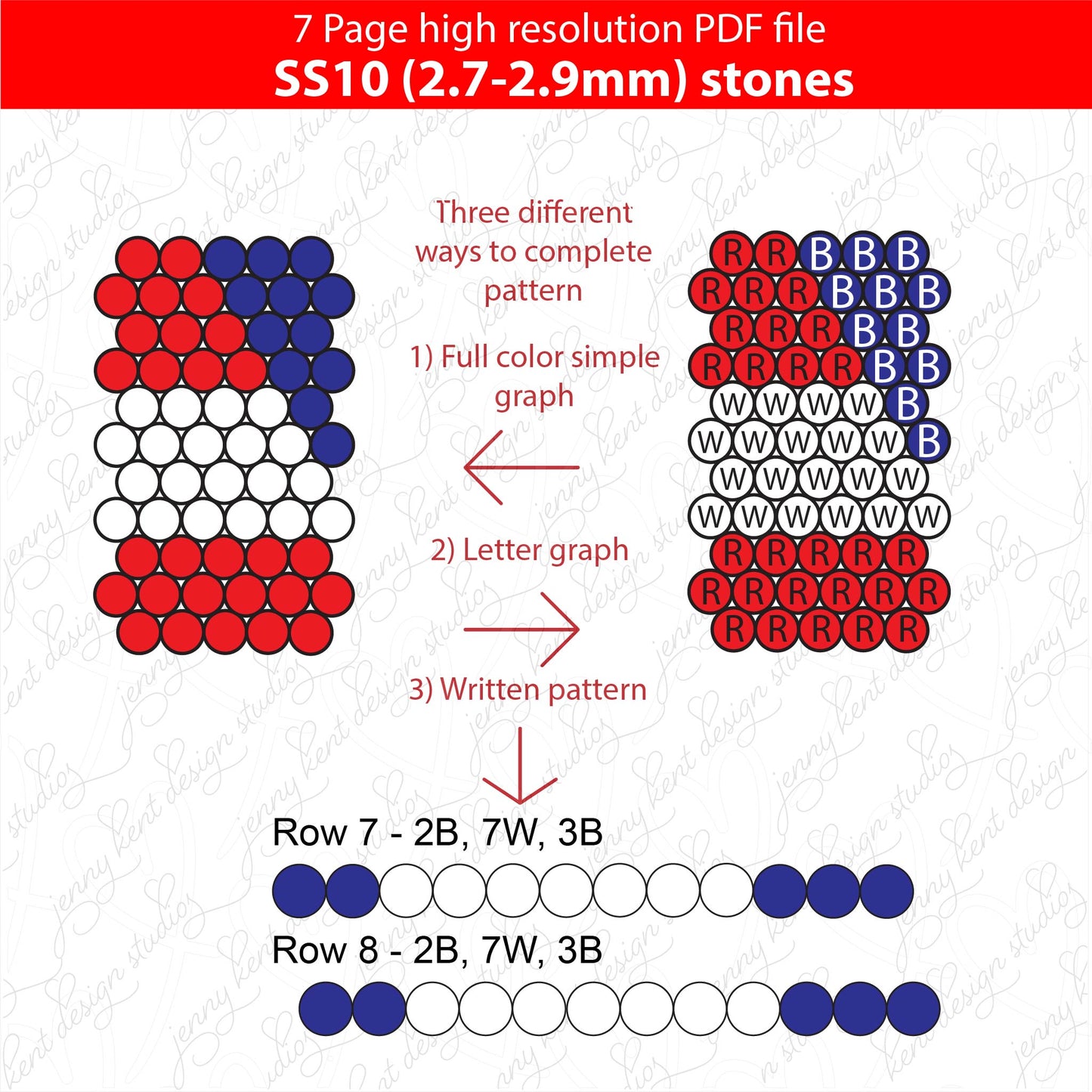 SS10 (2.7-2.9mm) Red White & Blue Bling Pen,papermate inkjoy bling template,stainless pen blank templates, rhinestone template,american flag,diy,anthem