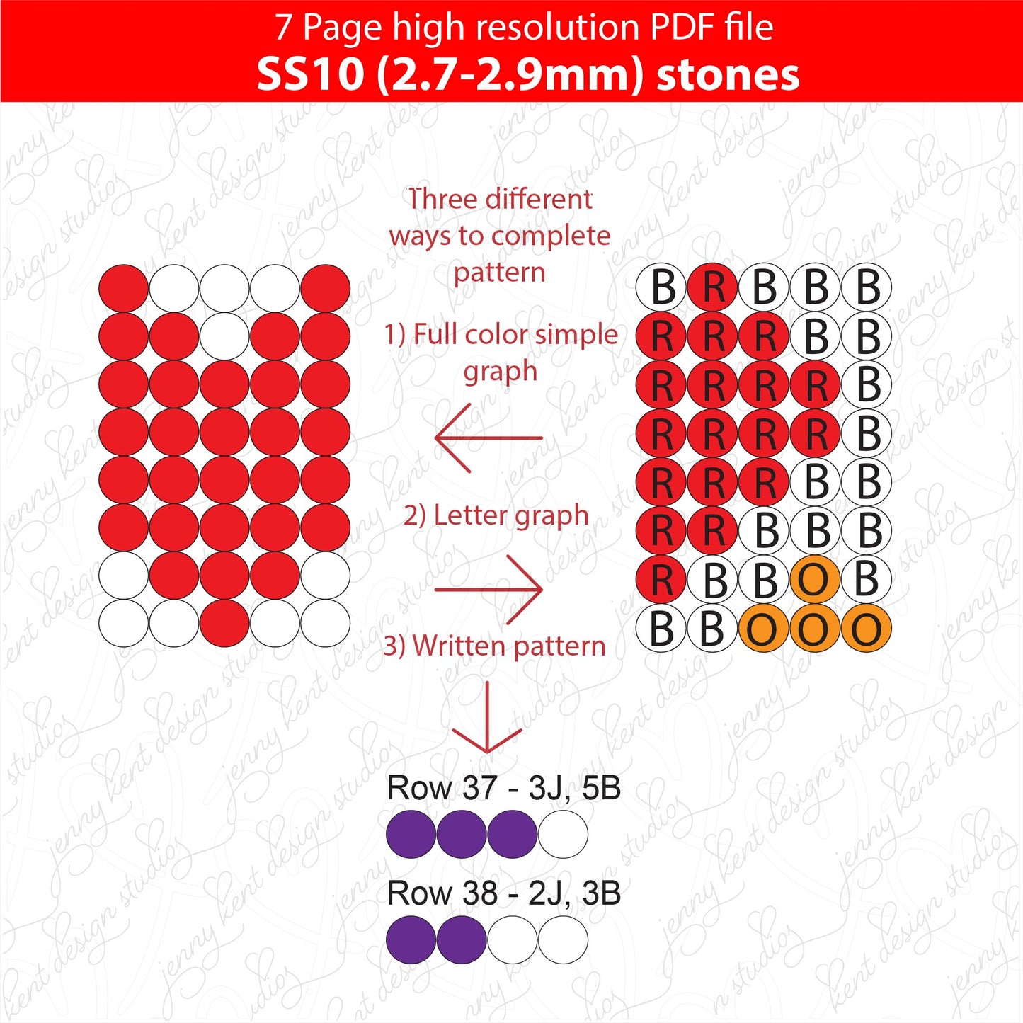 SS10 (2.7-2.9mm) White Rainbow Hearts bling pen,bling pen template,Rhinestone pen pattern,Graph template,Rhinestone template,diy,dotz, heart bling pen, bling pen wraps, pen sublimation wraps, bright white hearts