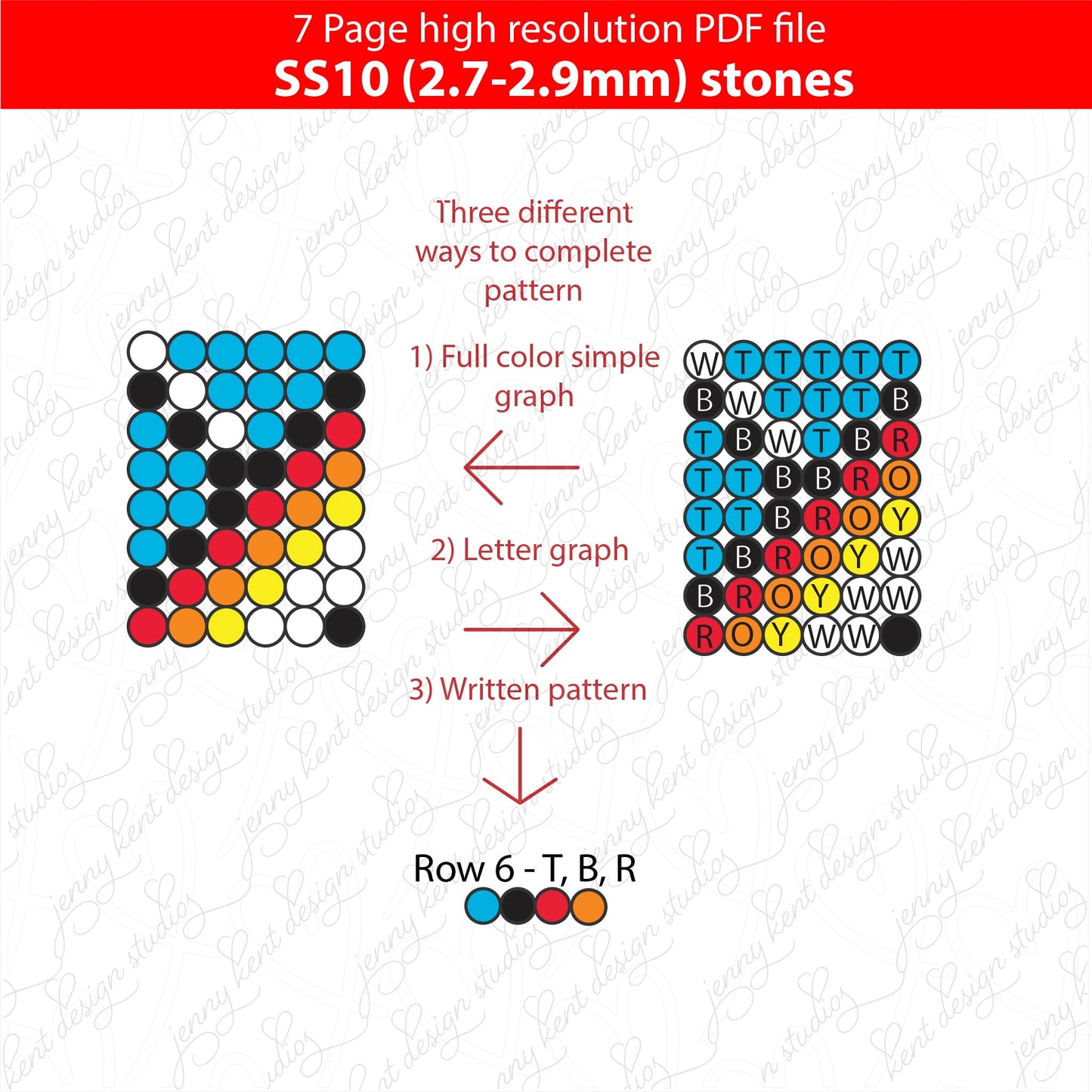 SS10 (2.7-2.9mm) Teal tribal bling pen pattern,bling tumbler,inkjoy,crystal bling pen,pdf,graph,written pattern,Square stitch,diy,Diamond dotz,flatback