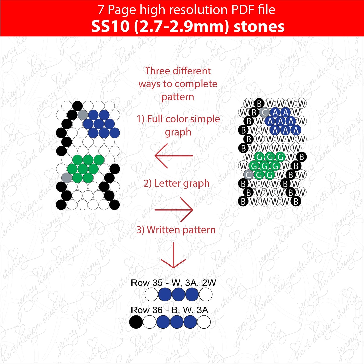 SS10 (2.7-2.9mm) Christmas tree Lights bling pen graph,bling template,rhinestone pattern,bling pen wrap,PDF,full color pattern,honeycomb,christmas,diy